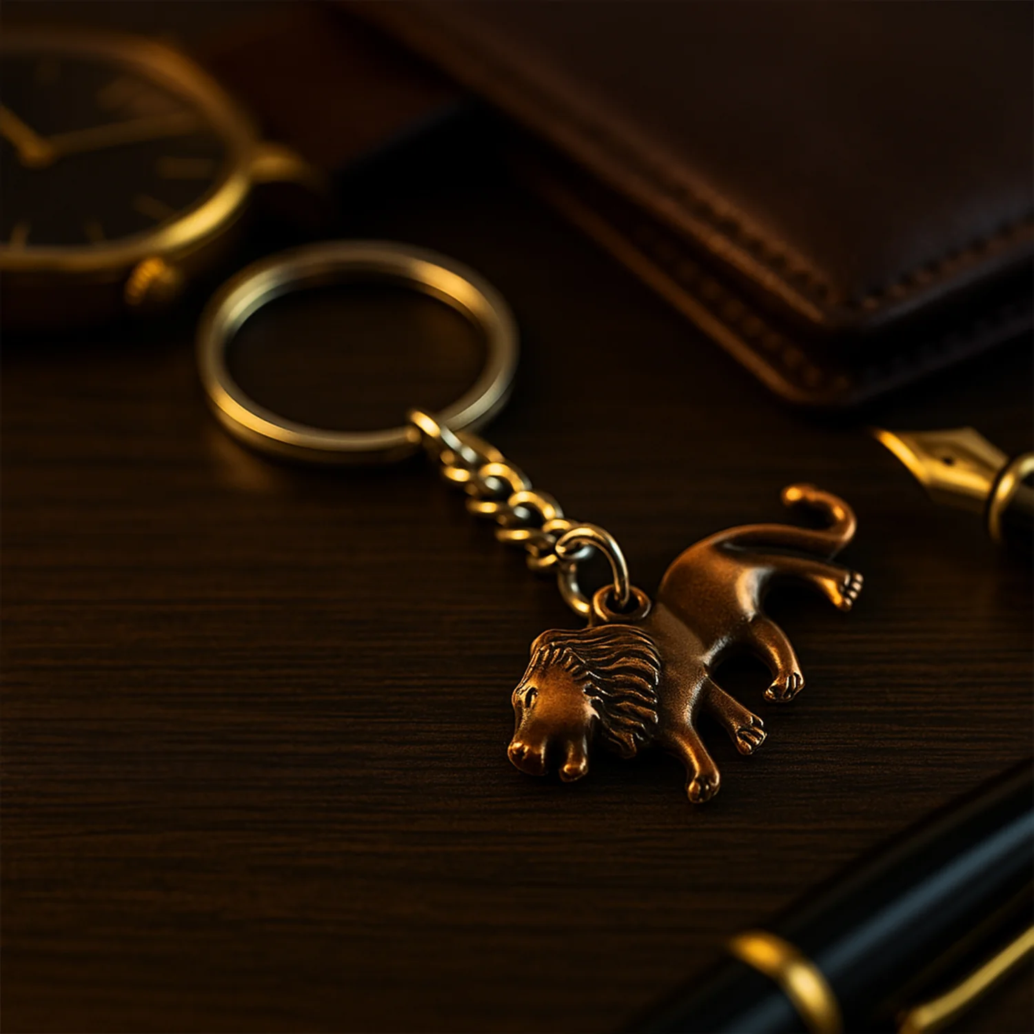 Elegant Walking Lion Metal Keychain (1 Pc) - Image 6