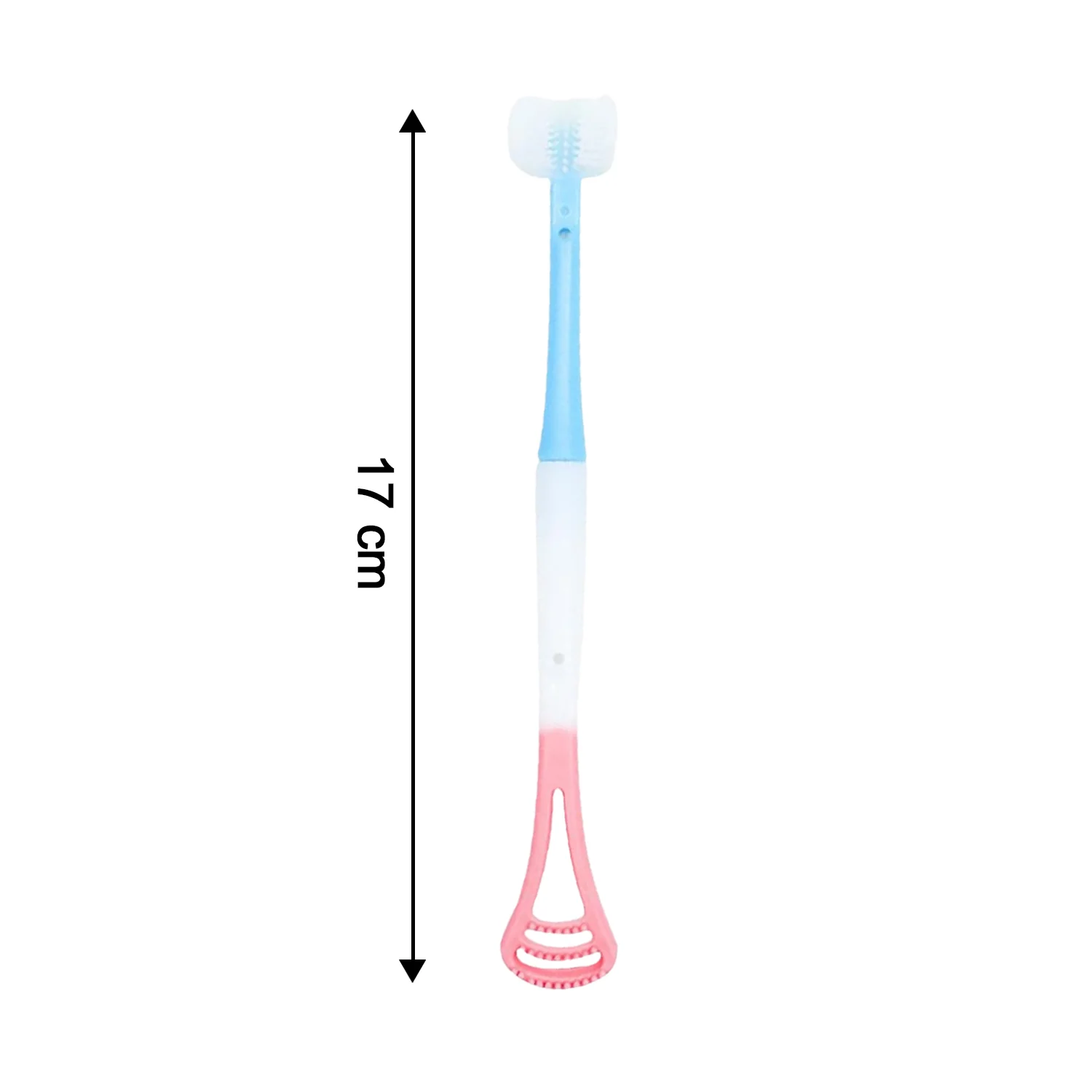 2-in-1 Baby Tongue Cleaner and Oral Massager Stick with Soft Silicone Brush Head - Image 7