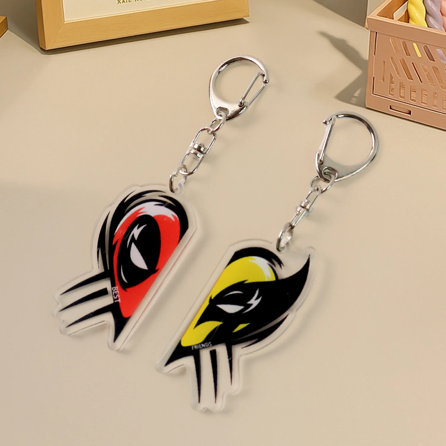 2-in-1 Best Friends Matching Acrylic Breakable Keychain - Image 4