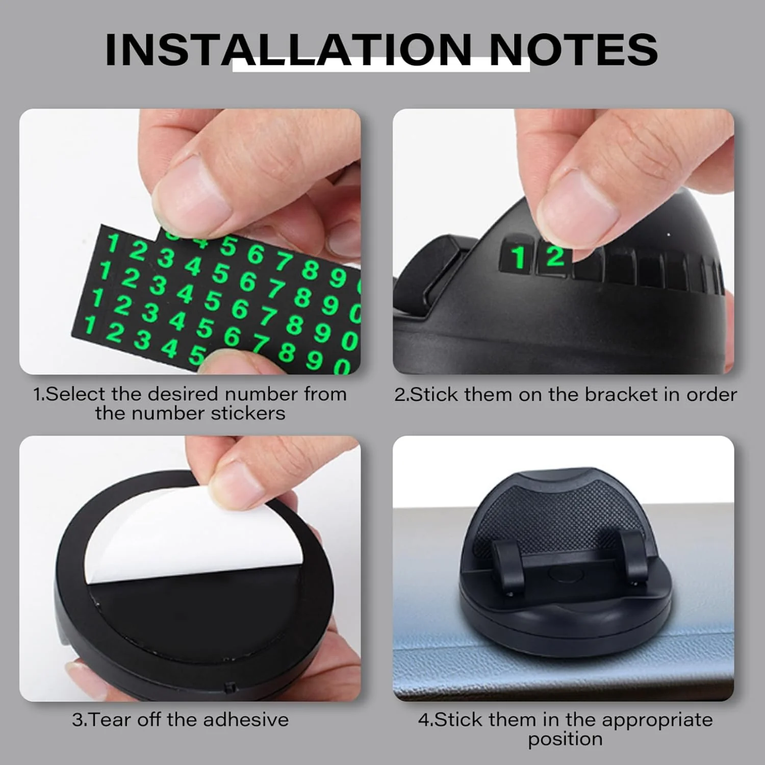 2 in 1 Car Anti-Slip Mat, Phone Holder Non Slip Sticky Phone Mount Holder (1 Set) - Image 4