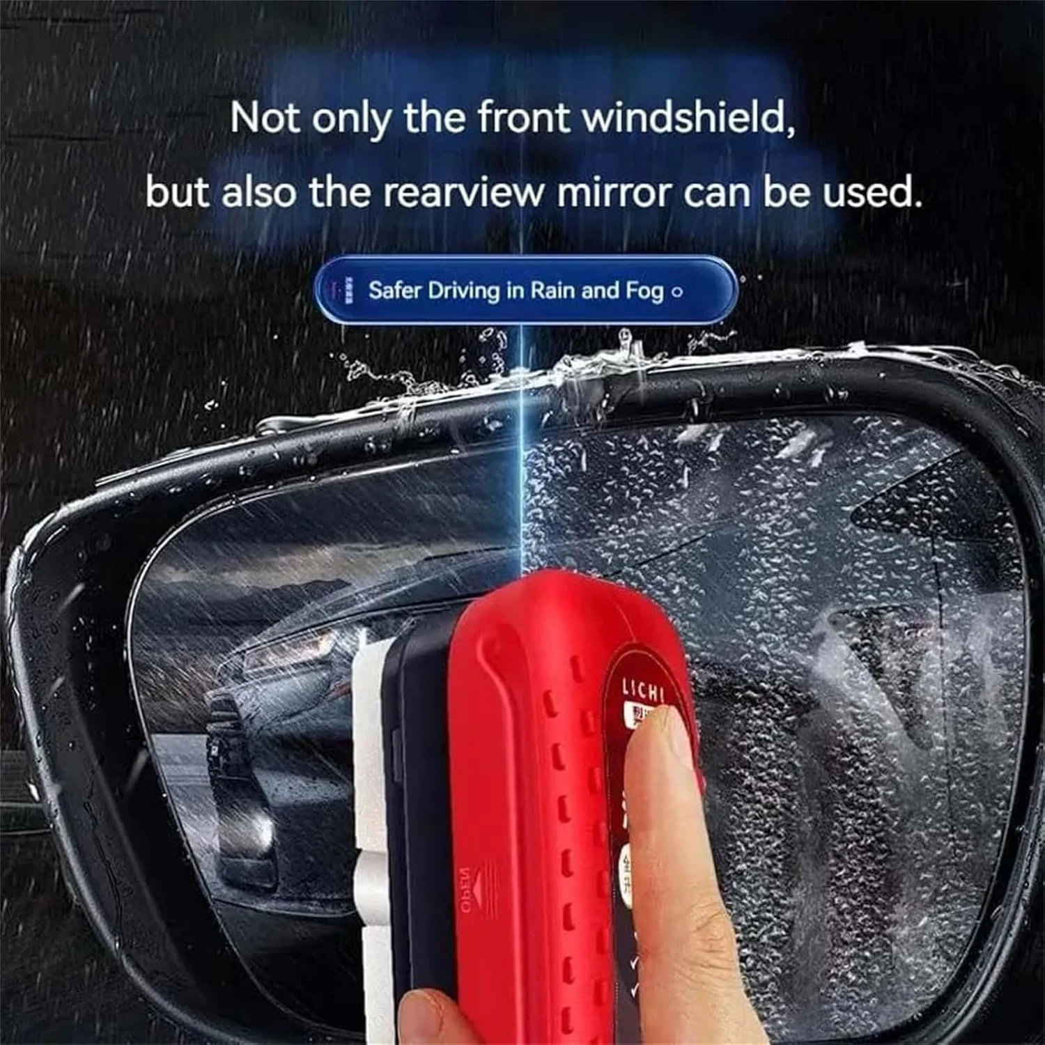 2 In 1 Car Windshield Water Wiper & Glass Cleaner Sponge, Liquid Not Included (1 Pc) - Image 3