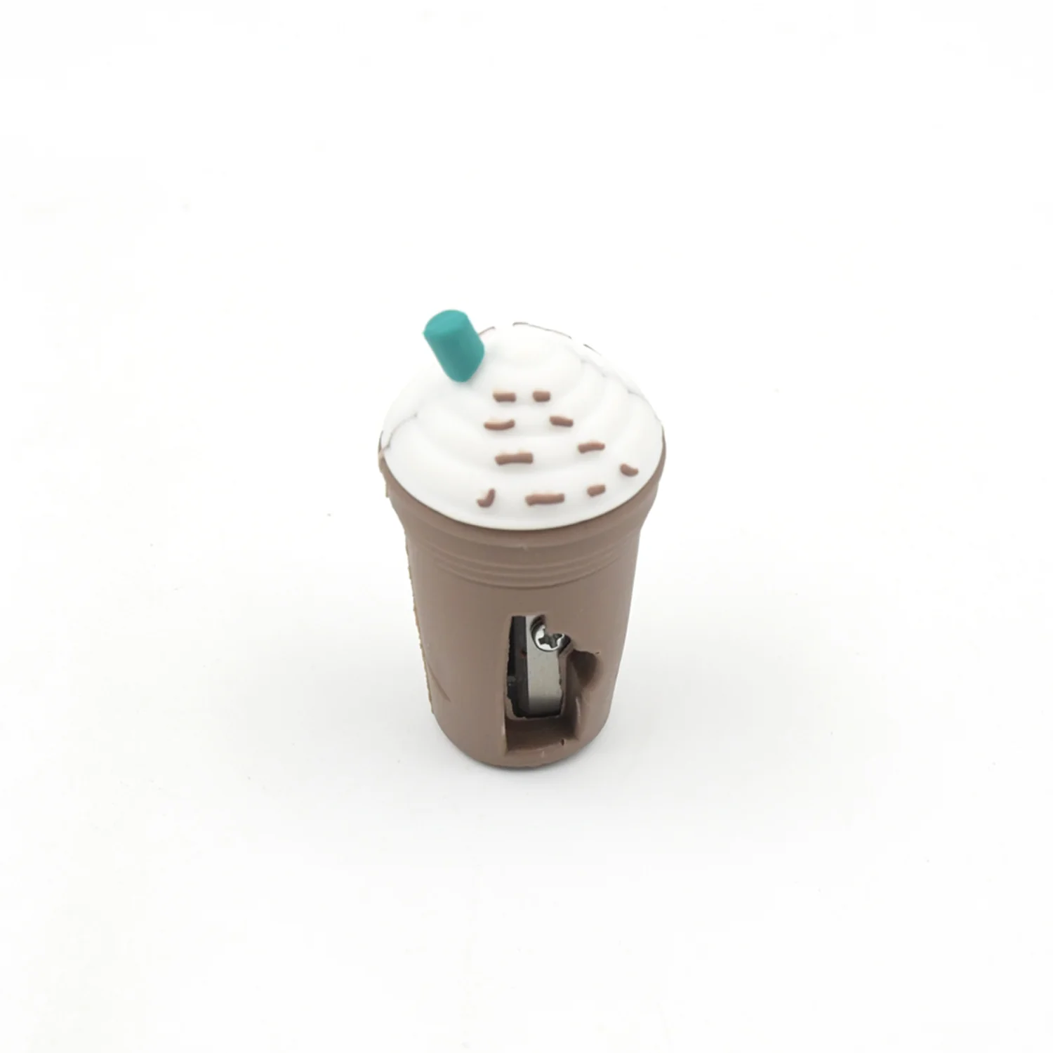2In1 3D Cute Coffee Or Ice cream Shape sharpner Like Rotary Manual Pencil Sharpener for Kids  Ice Cream Style Office School Supplies, Back to School Gift for Students,Kids Educational Stationary kit, B'Day Return Gift (1 Pc) - Image 9