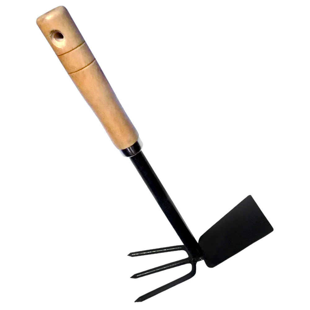 2 in 1 Double Hoe Gardening Tool with Wooden Handle - Image 5