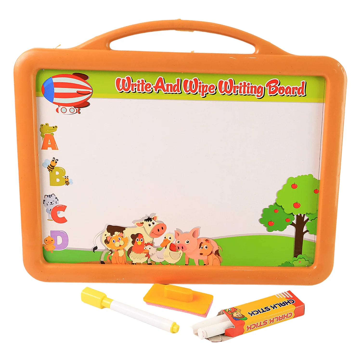 2-in-1 Double-Sided Write and Wipe Educational Drawing Board for Kids (1 Set) - Image 5