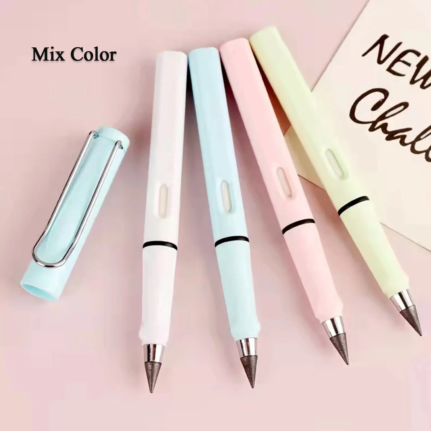 2-in-1 Everlasting Magic Pencil with Replaceable Eraser (1 Pc / Mix Color) - Image 5