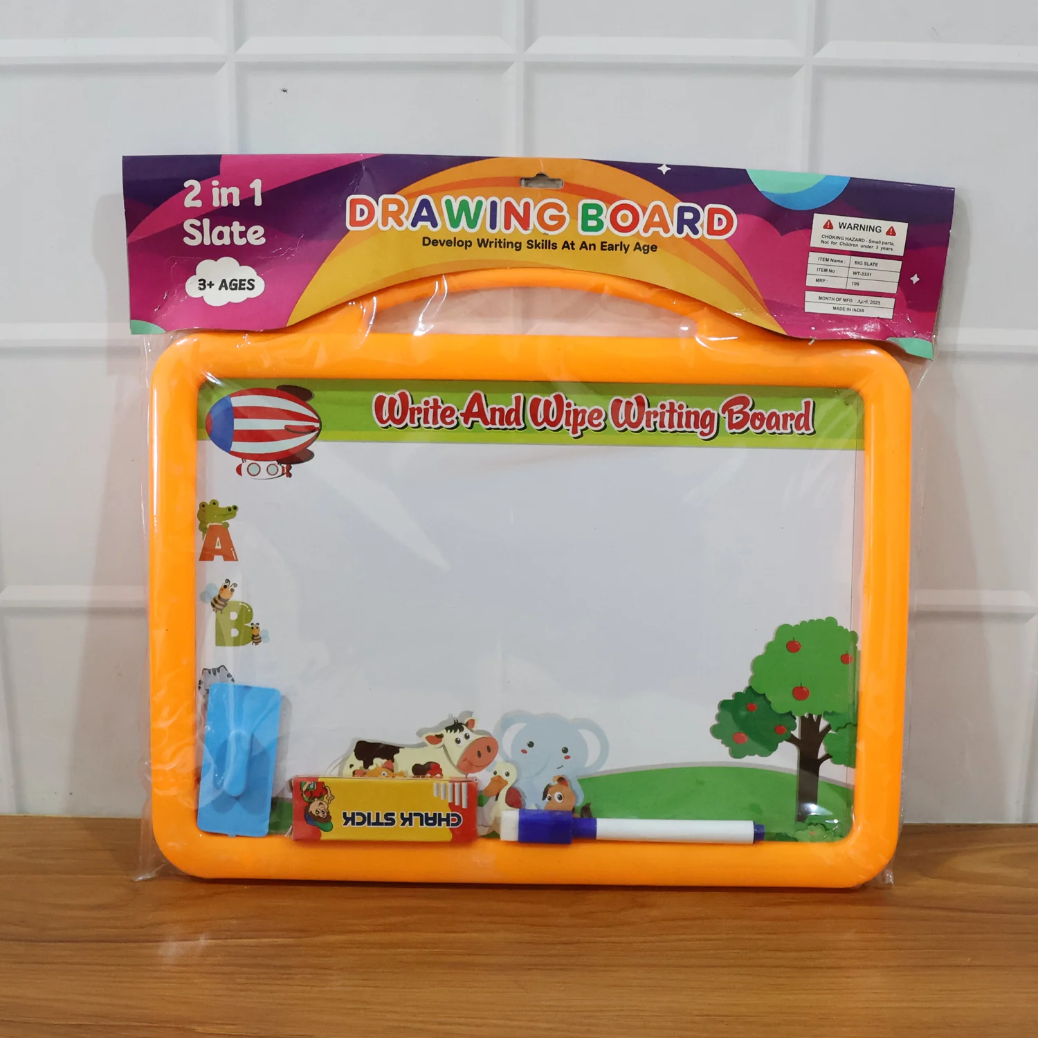 2-in-1 Kids Writing Board Set – Double-Sided Whiteboard & Blackboard - Image 8