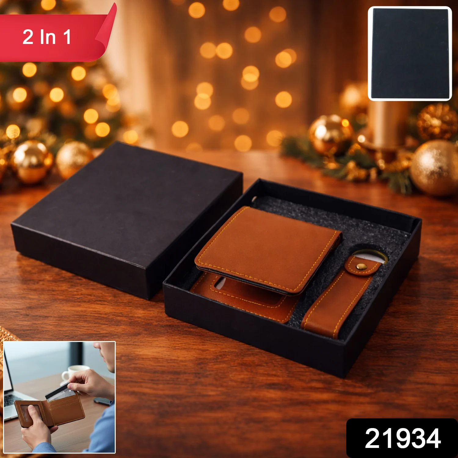 2 in 1 Men’s Wallet with Keychain Holder - Image 2