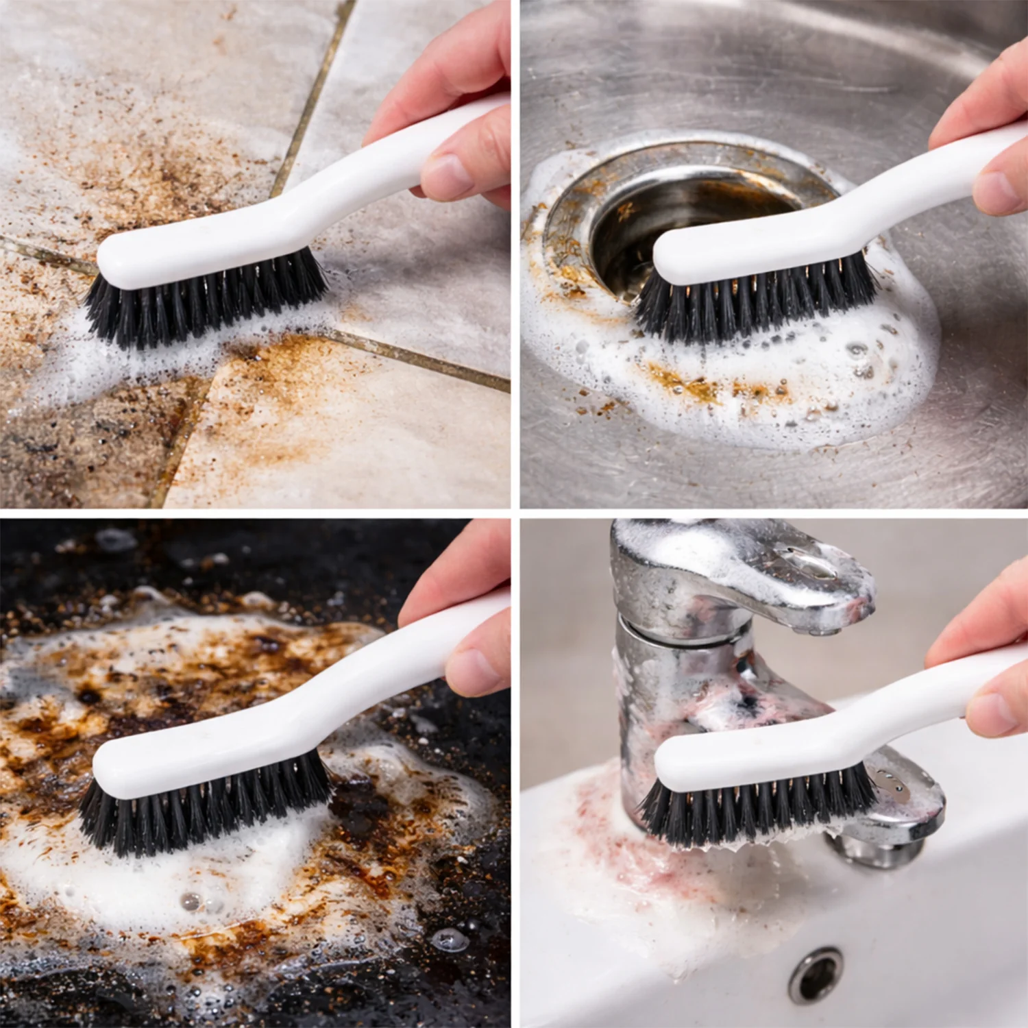 2 In 1 Multipurpose Cleaning Brush with Ergonomic Handle (1 Pc) - Image 5