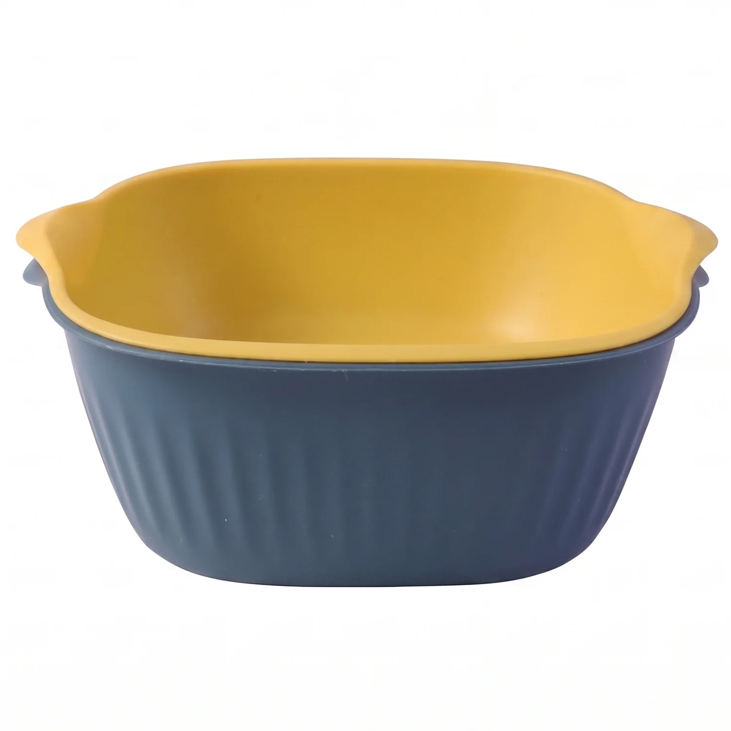 2 in 1 Multipurpose Plastic Washing Bowl with Drain Basket (1 Pc) - Image 4
