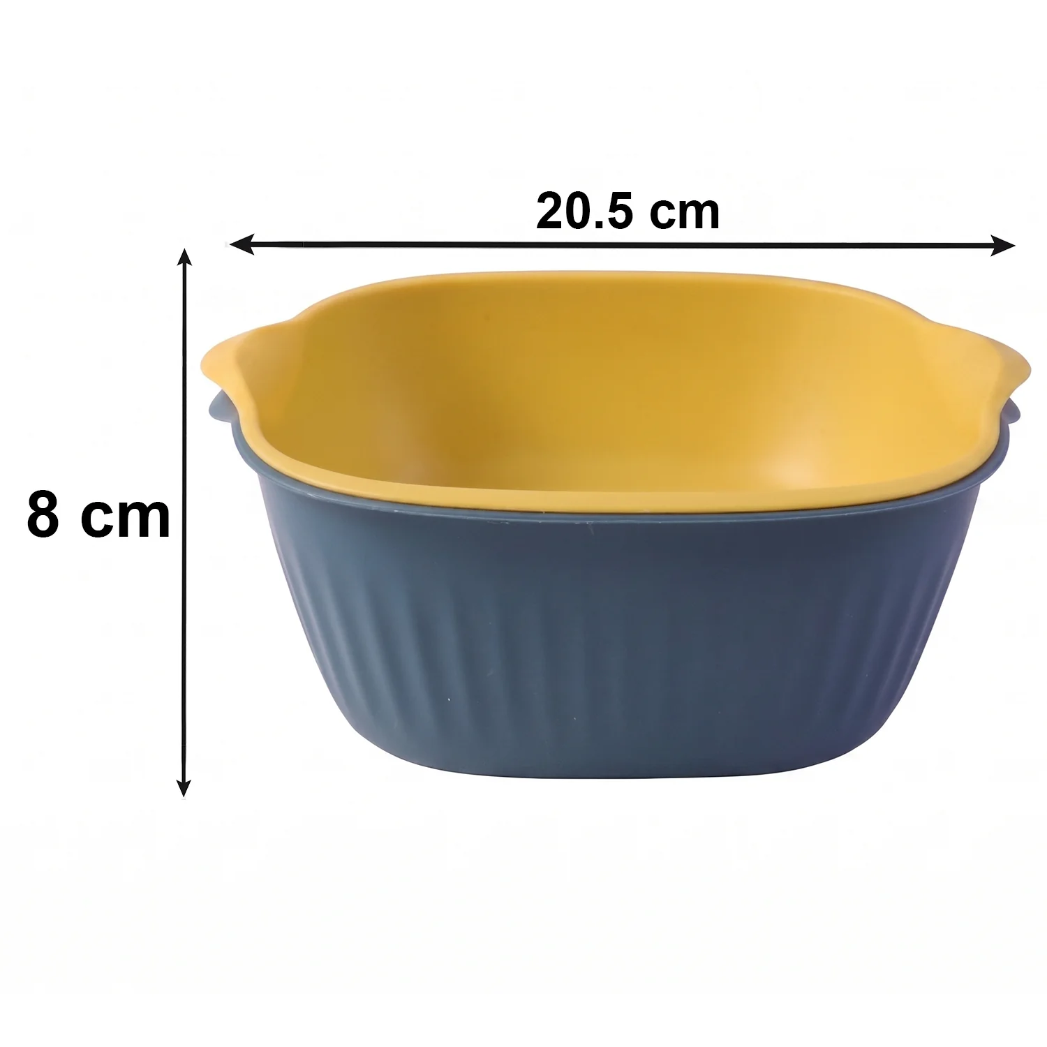 2 in 1 Multipurpose Plastic Washing Bowl with Drain Basket (1 Pc) - Image 6
