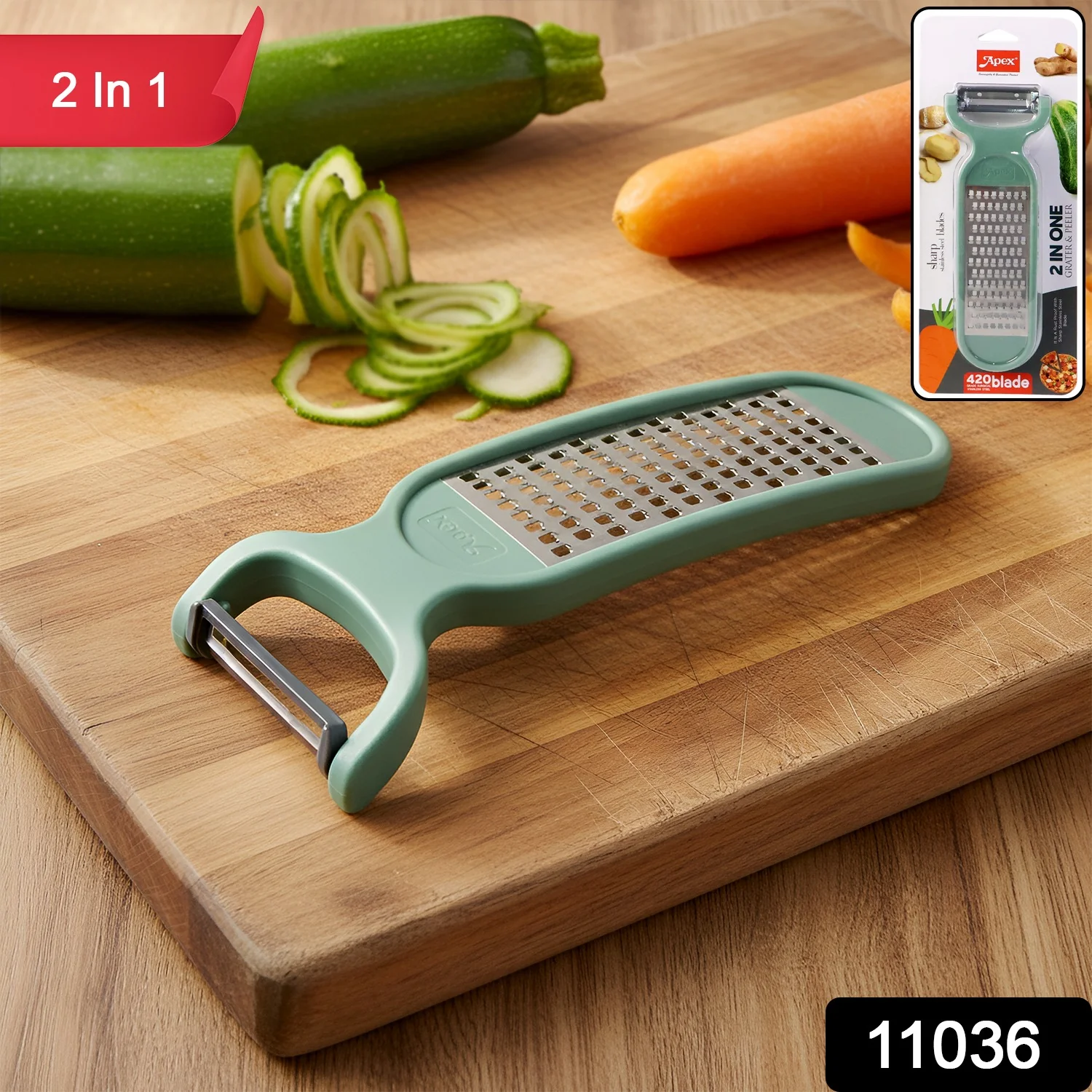 2 in 1 Multipurpose Vegetable Peeler and Grater Tool - Image 2
