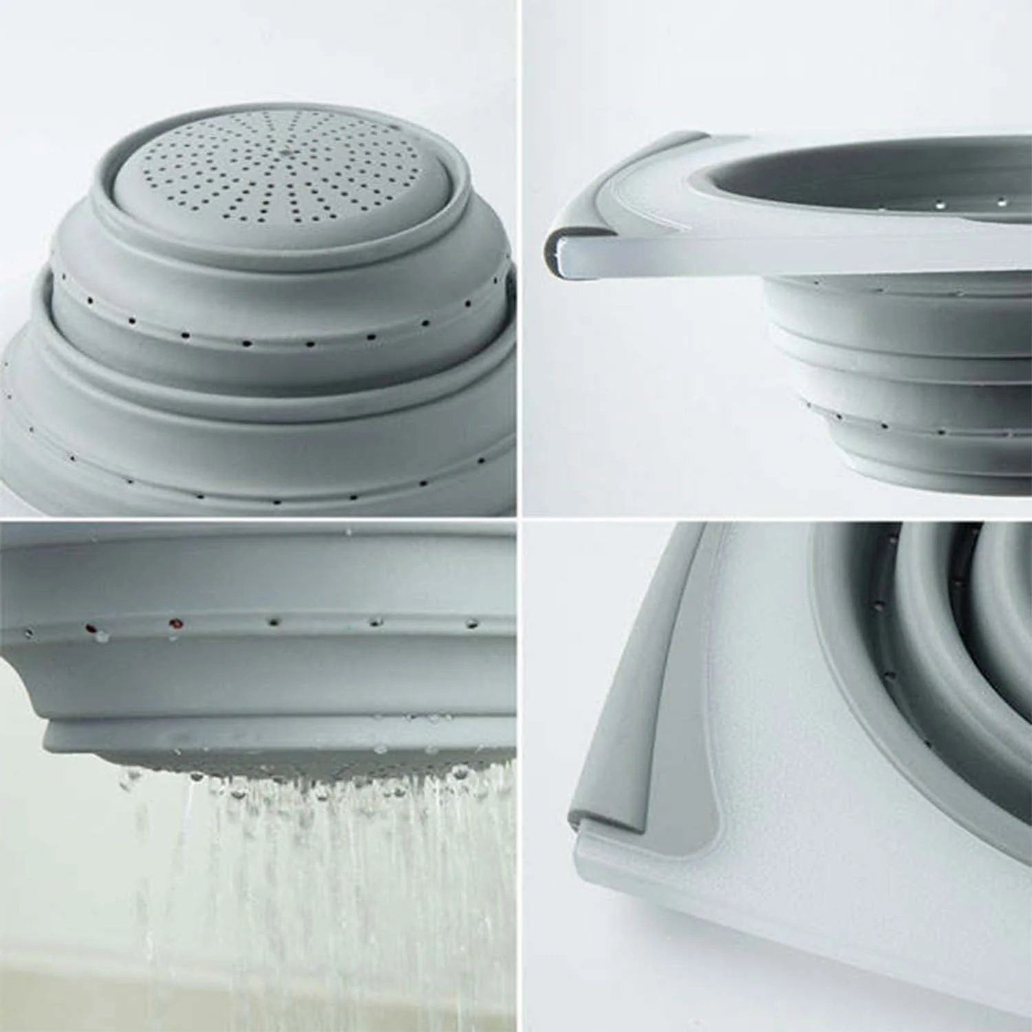 2 in 1 Over-Sink Cutting Board with Built-In Collapsible Strainer (50 x 28 Cm) - Image 6
