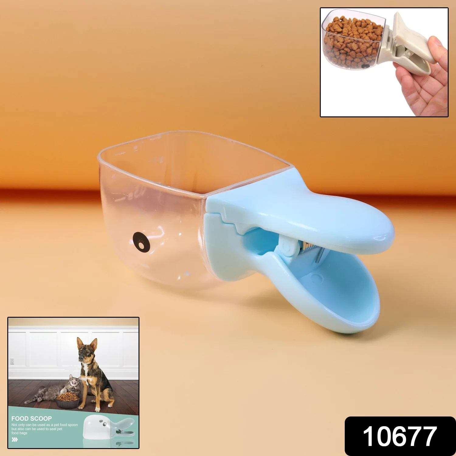 2-in-1 Pet Food Scoop with Bag Clip - Image 2