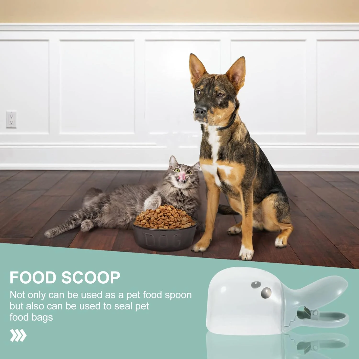 2-in-1 Pet Food Scoop with Bag Clip - Image 4