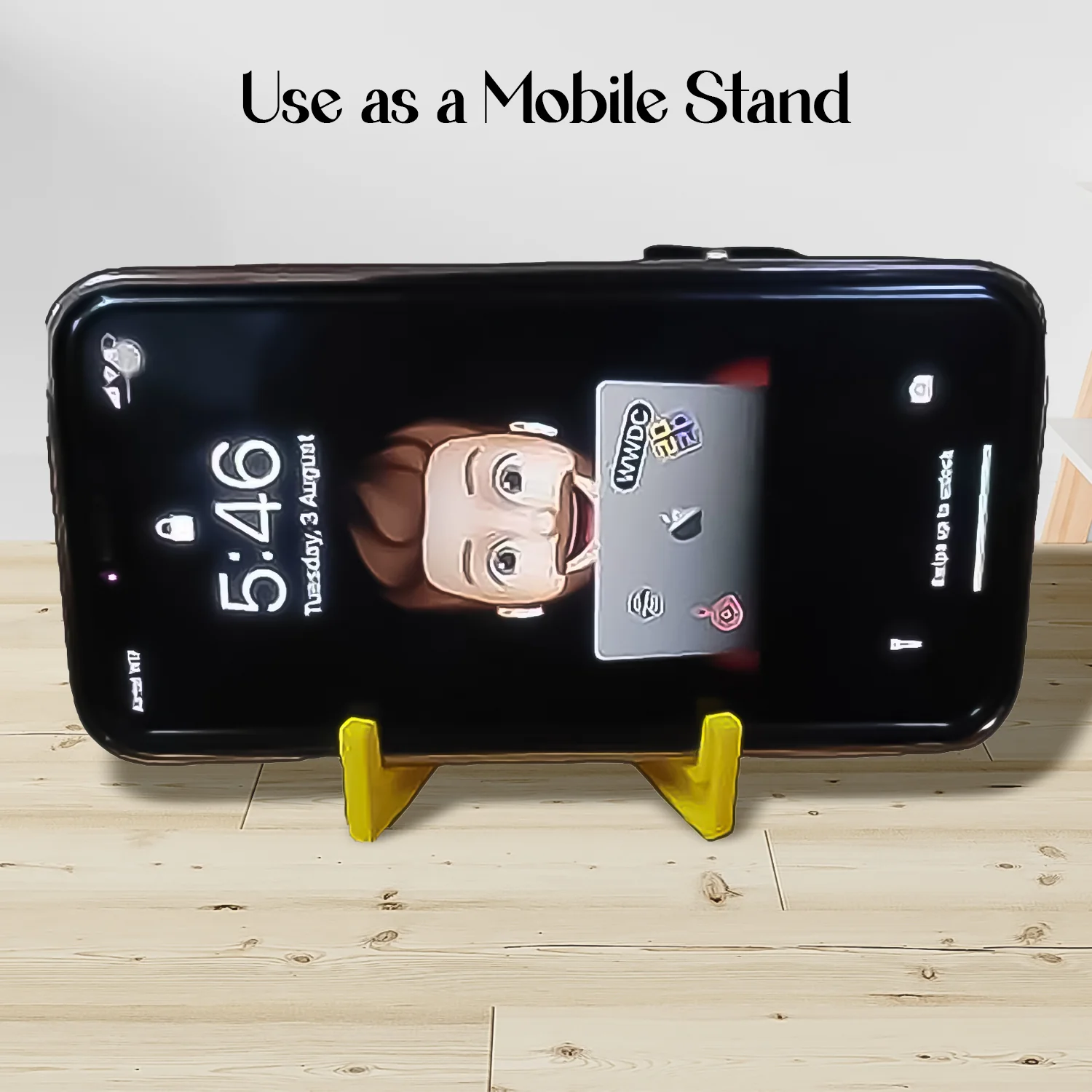 2 in 1 Plastic Keychain with Mobile Stand / Phone Holder (100 Pcs Set / Multicolor) - Image 4