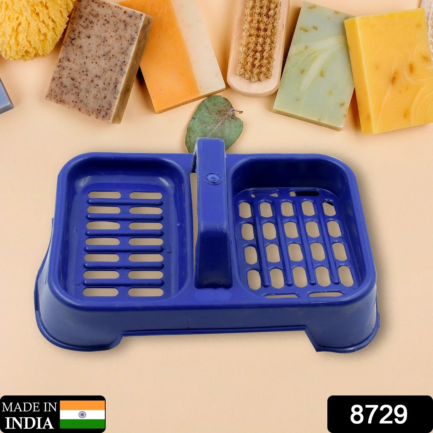 2in1 Plastic Soap Case, Dual Section Soap Holder (1 Pc / Multicolor) - Image 2