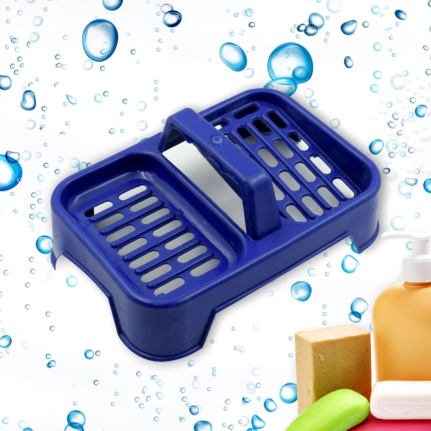 2in1 Plastic Soap Case, Dual Section Soap Holder (1 Pc / Multicolor) - Image 4