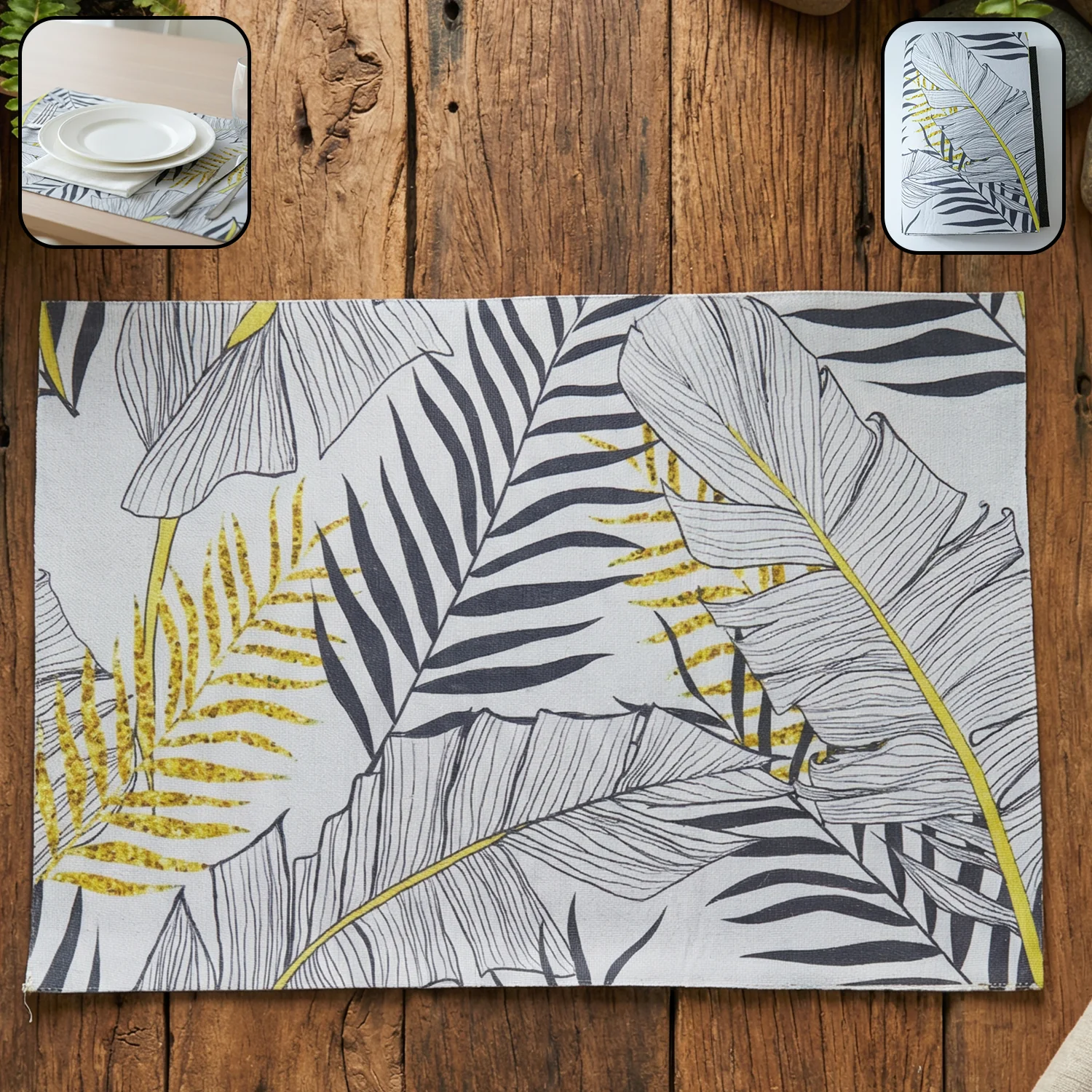 2 in 1 Reversible Dining Table Placemat (2 Pc / Small & Big) - Image 3