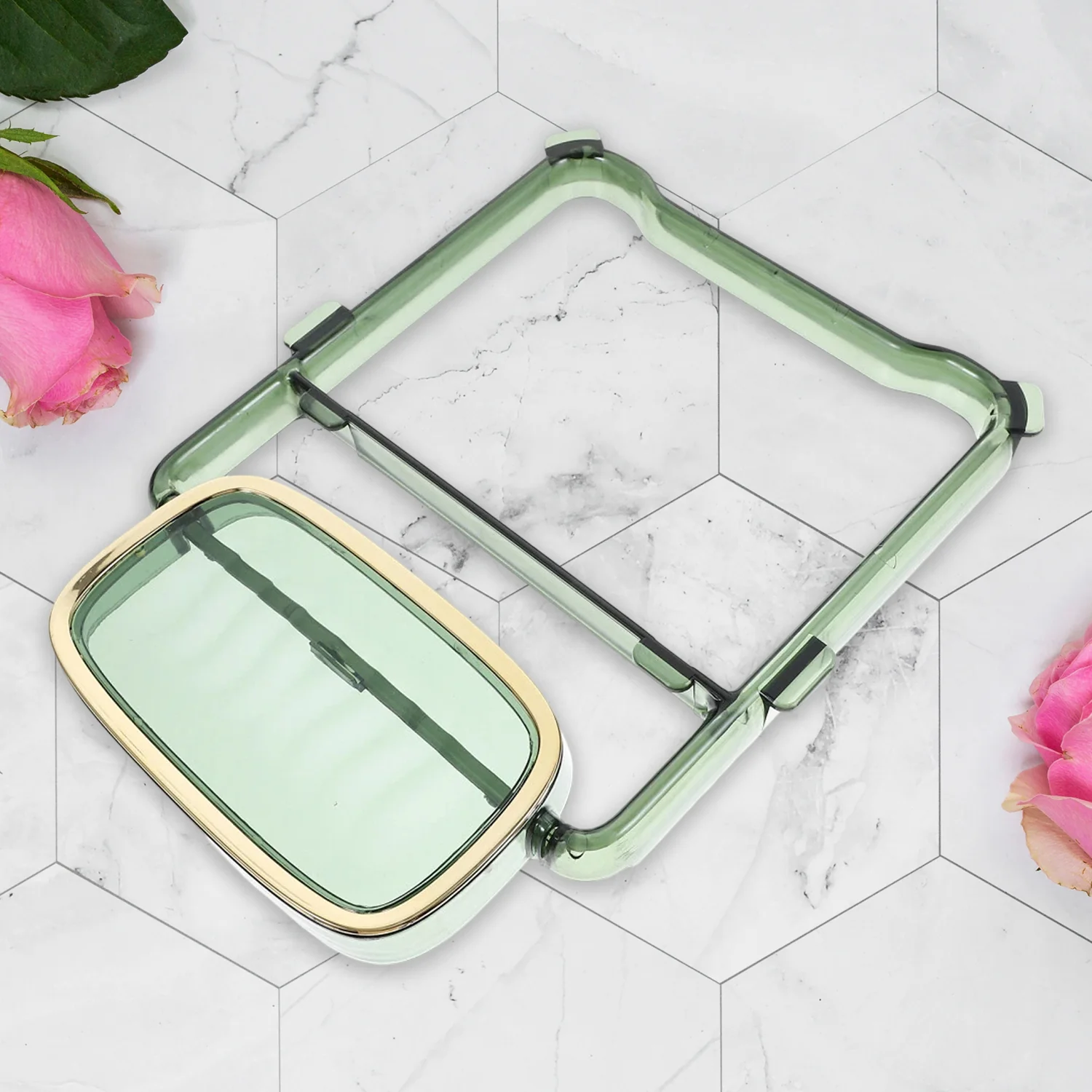 2-in-1 Self-Adhesive Towel Hanger & Soap Holder Stand (1 Pc) - Image 9