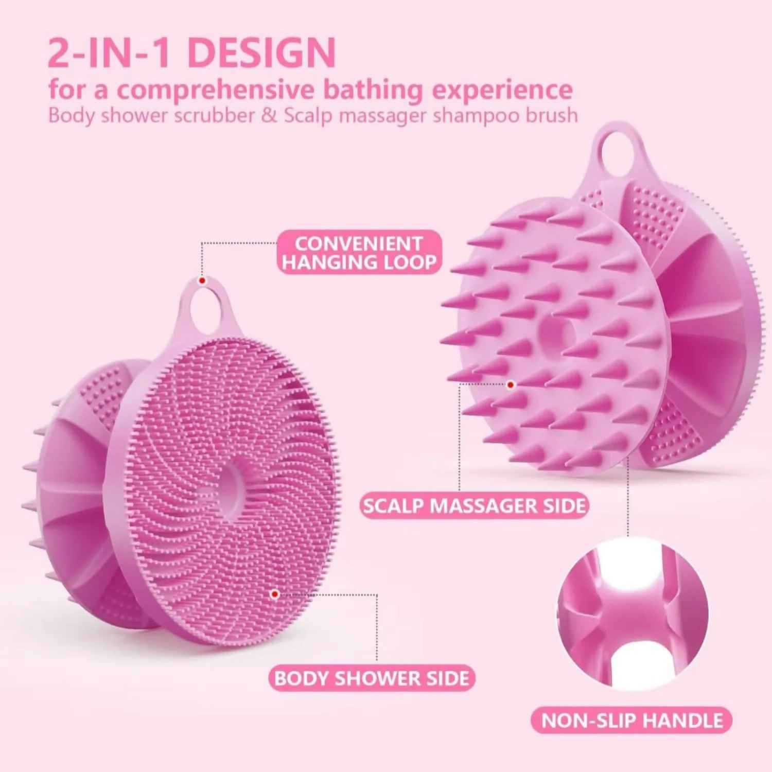2 in 1 Silicone Body Scrubber - Image 4