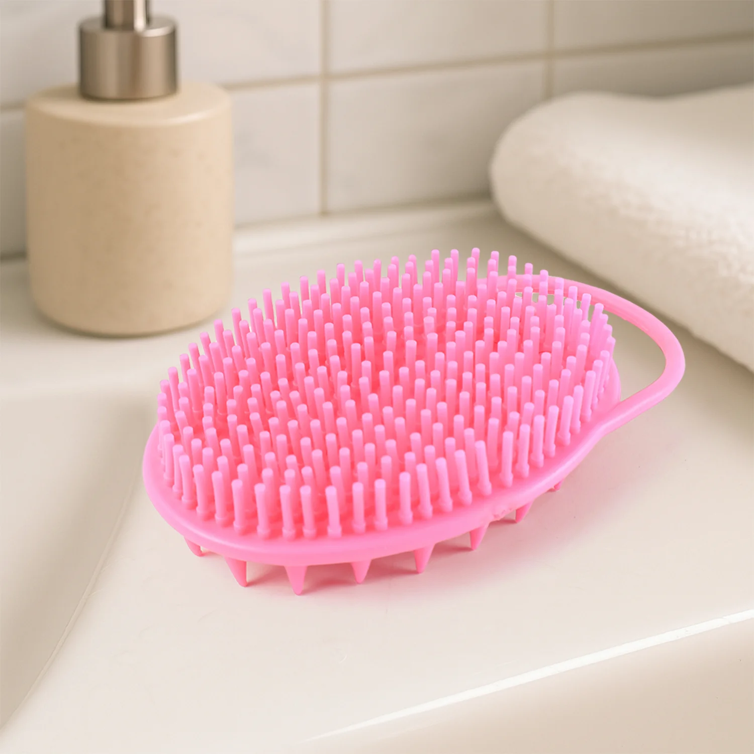 2-in-1 Silicone Soft Bristle Bath Brush - Image 3
