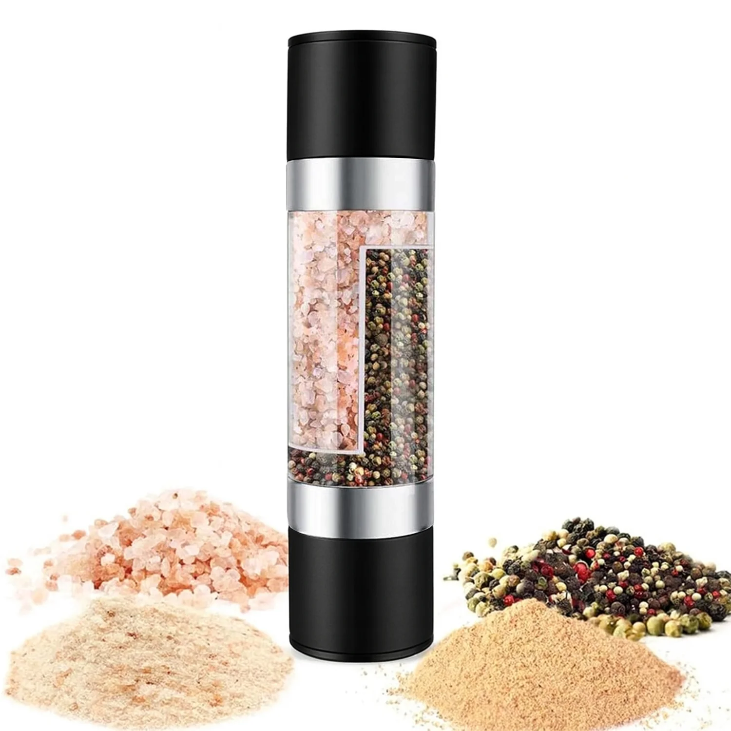 2-in-1 Stainless Steel Salt and Pepper Grinder - Image 3