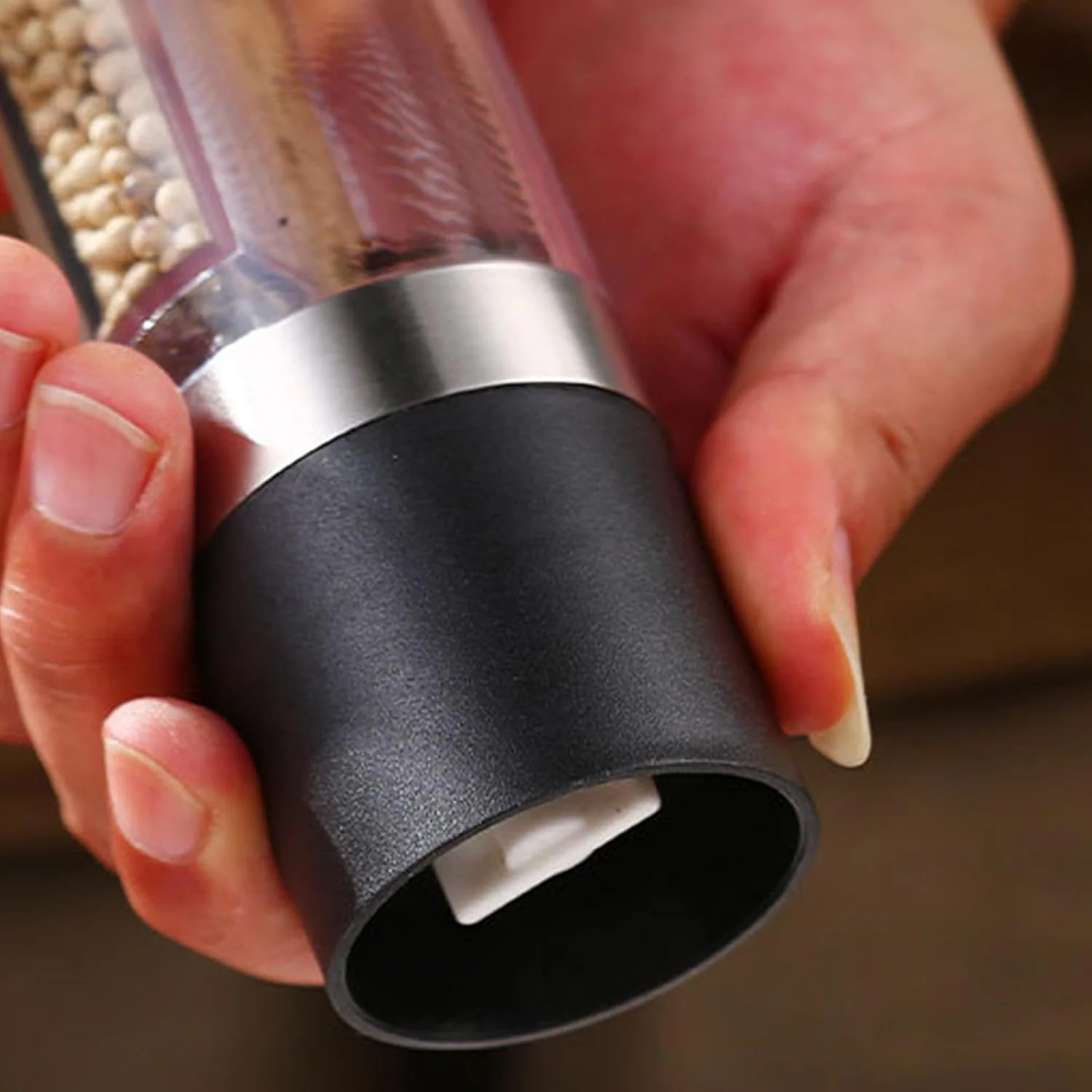 2-in-1 Stainless Steel Salt and Pepper Grinder - Image 6