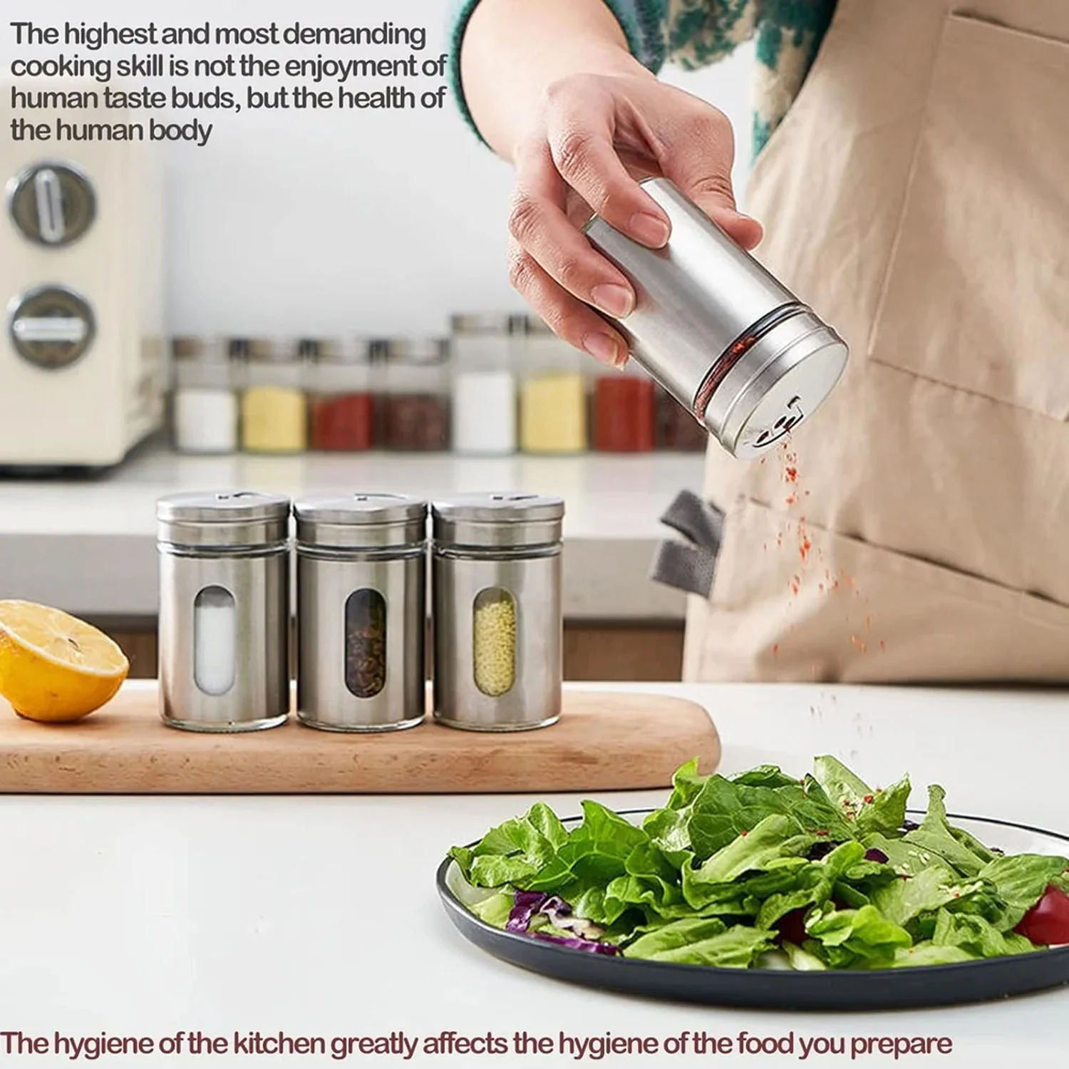 2 in 1 Stainless Steel Spice Jar - Image 6