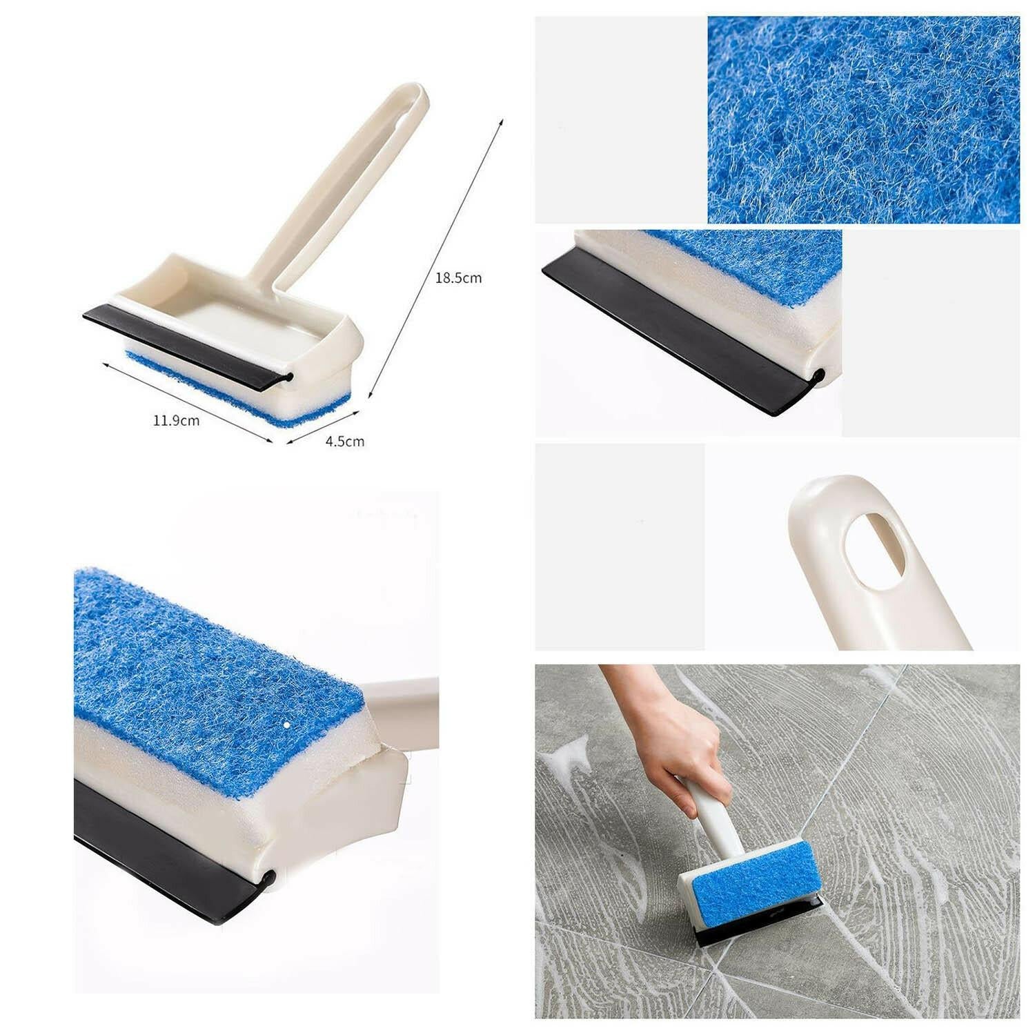 2-in-1 Glass Wiper & Brush – Double-Sided Cleaner for Mirrors, Tiles & Windows - Image 3