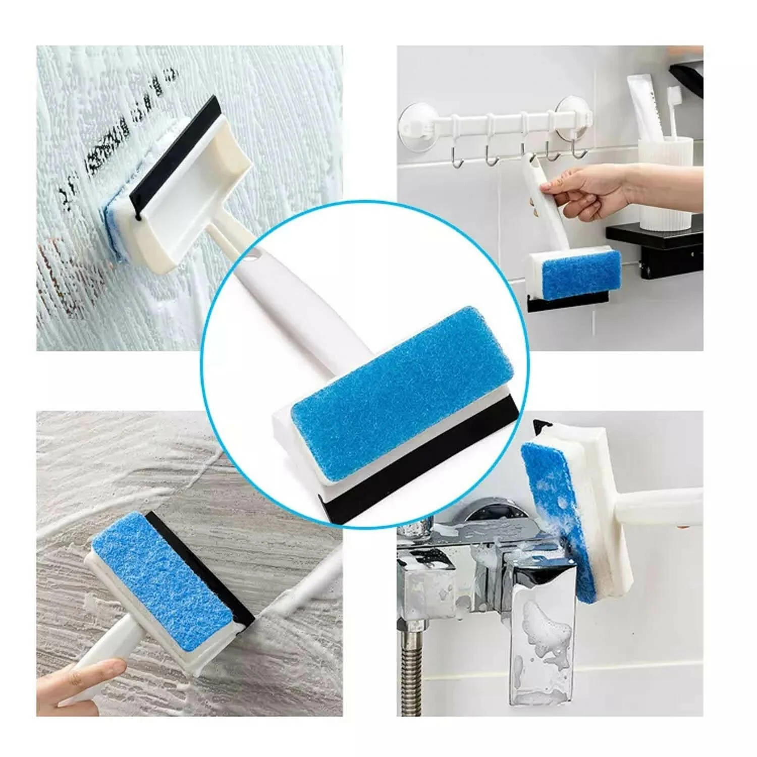 2-in-1 Glass Wiper & Brush – Double-Sided Cleaner for Mirrors, Tiles & Windows - Image 8
