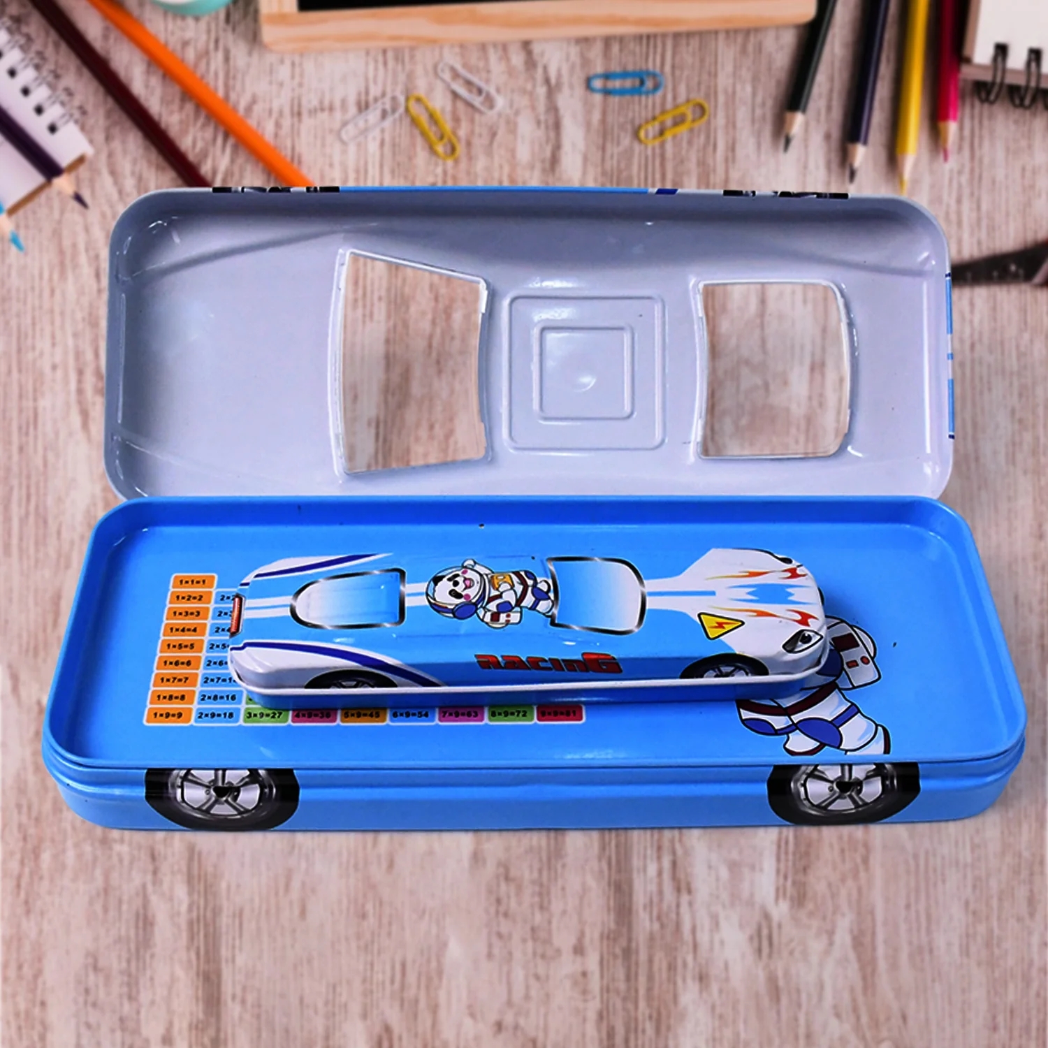 2 In1 Car Shape Metal Compass Box With Small Compass Box Inside - Image 3