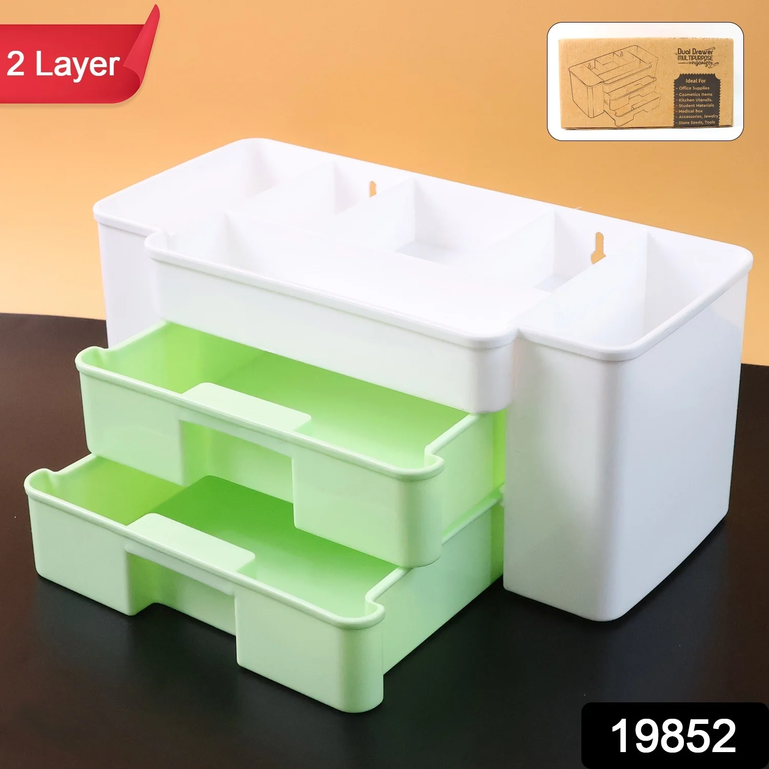 2-Layer Desktop Storage Organizer - (1 Pc) - Image 2