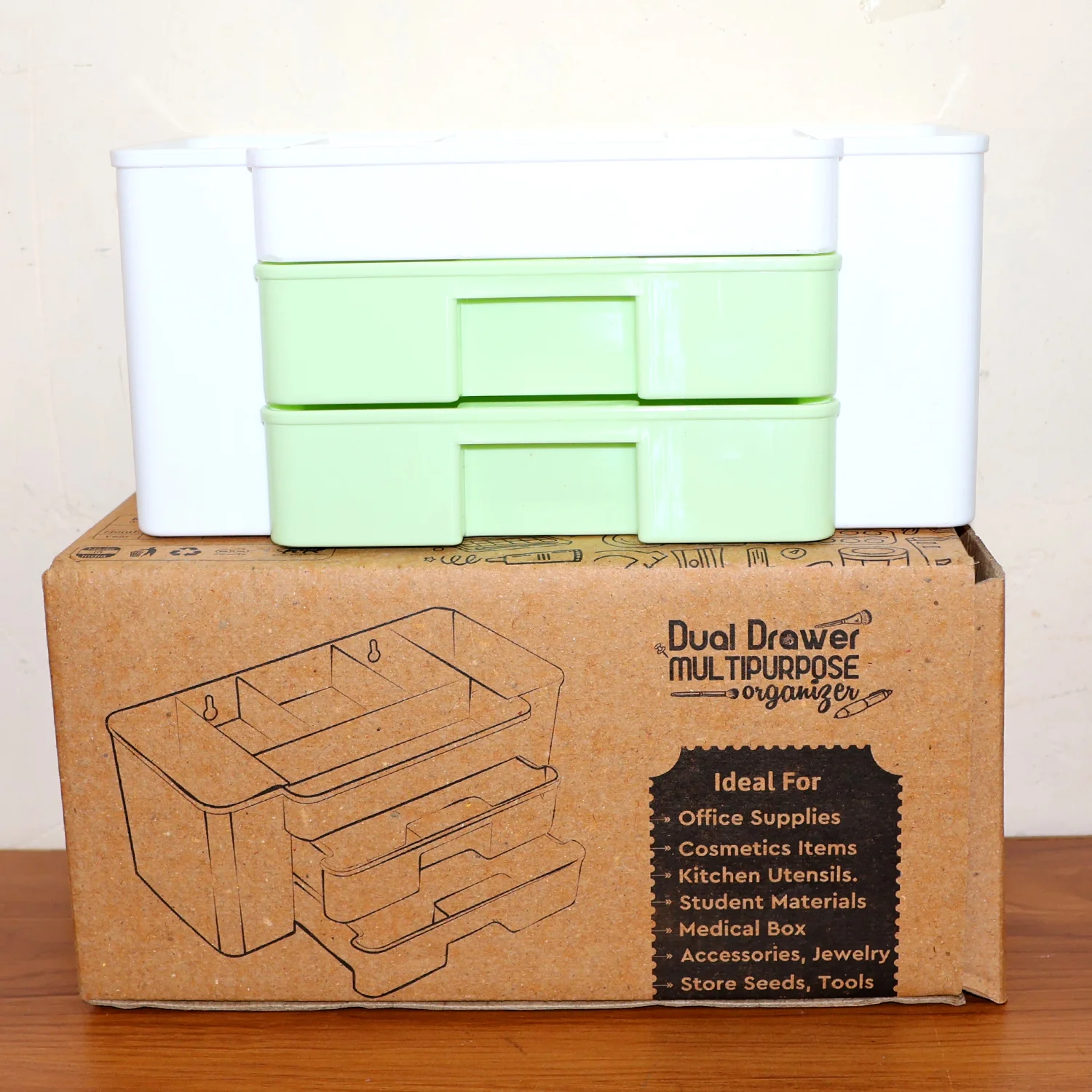 2-Layer Desktop Storage Organizer - (1 Pc) - Image 7