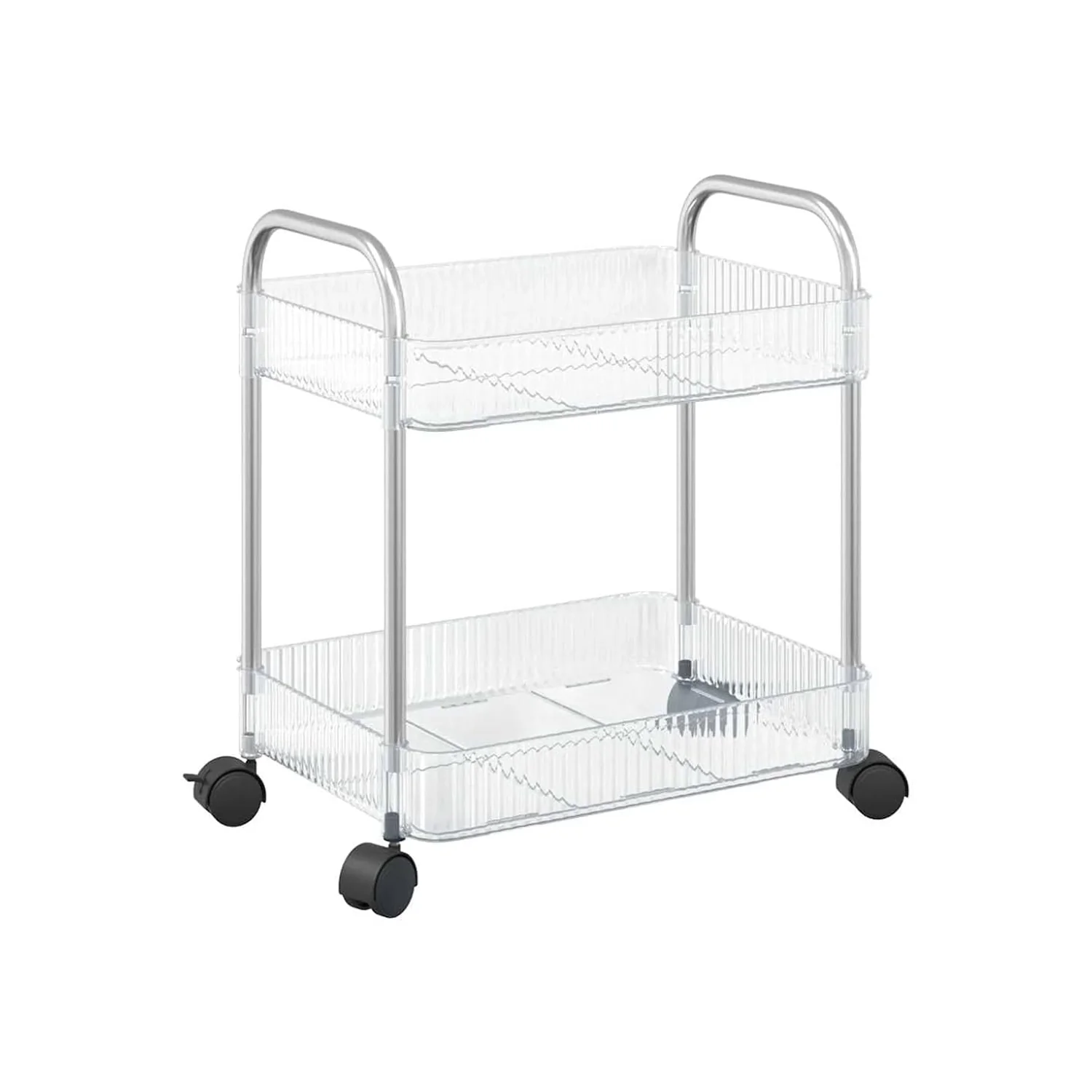 2 Layer Multipurpose Storage Trolley with Wheels (1 Pc) - Image 5