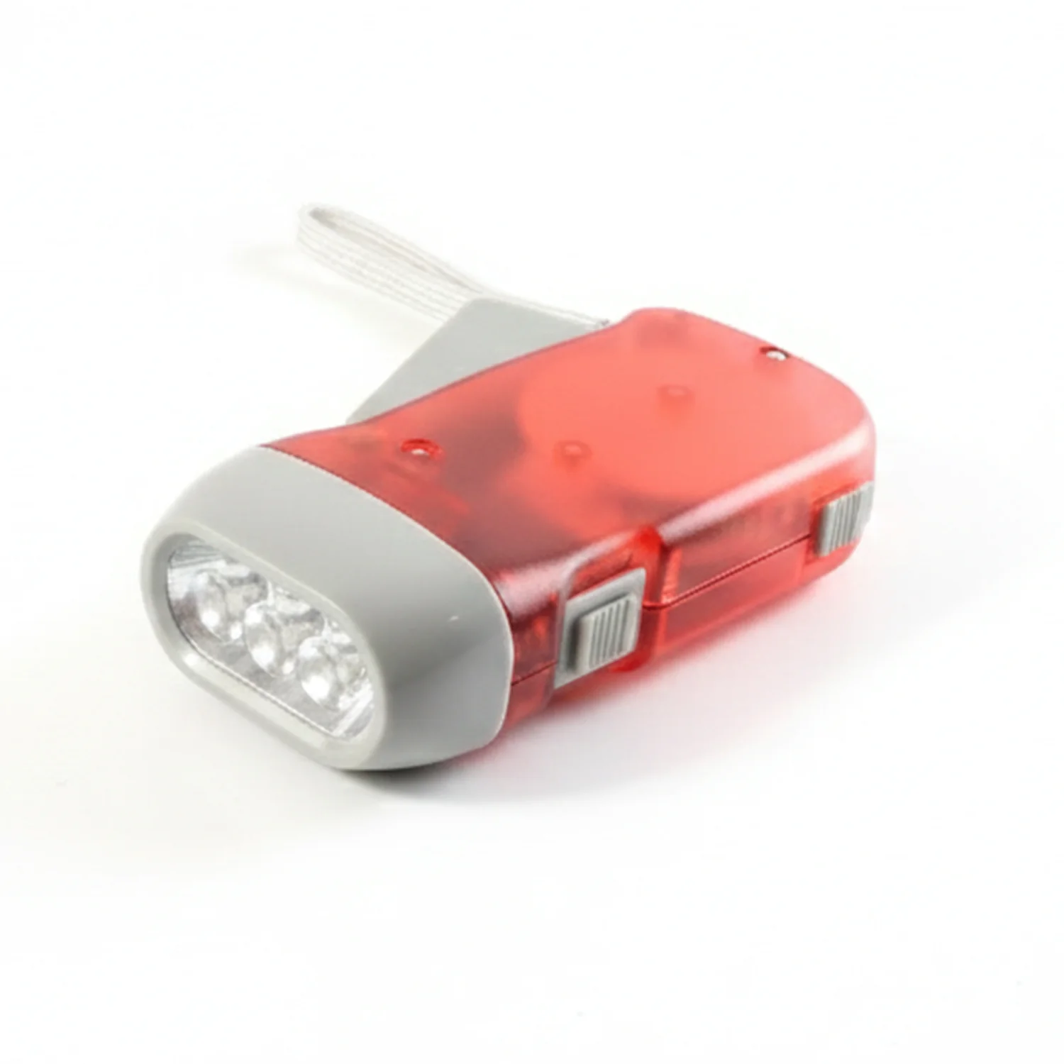 2-LED Hand Press Torch – Battery-Free Hand Crank Flashlight - Image 5