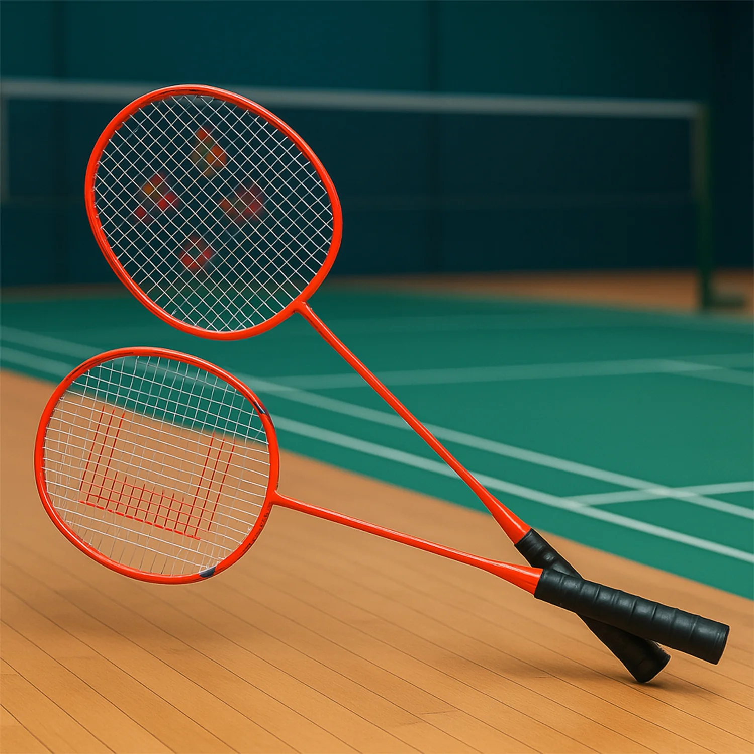 2 Pc Lightweight Kids Badminton Racket Set with Carry Bag - Image 8