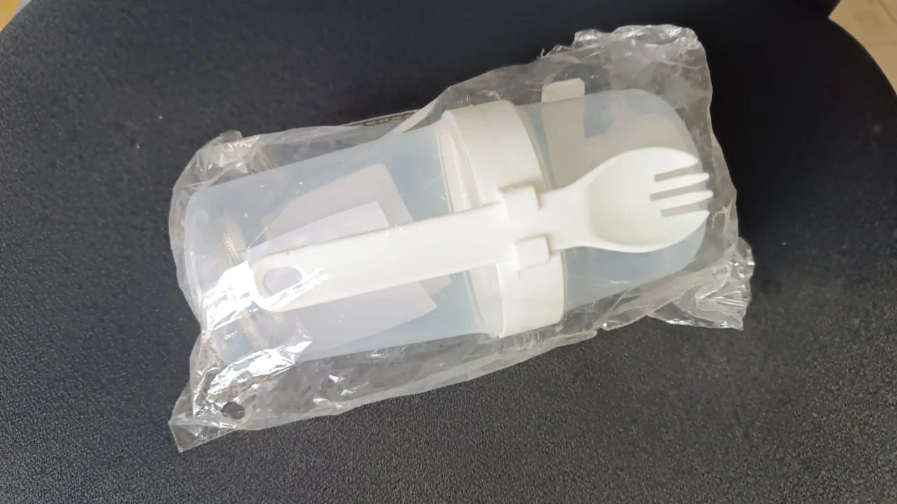 2-Piece Salad Cup Lunch Container with Dressing Storage and Reusable Fork - Image 7