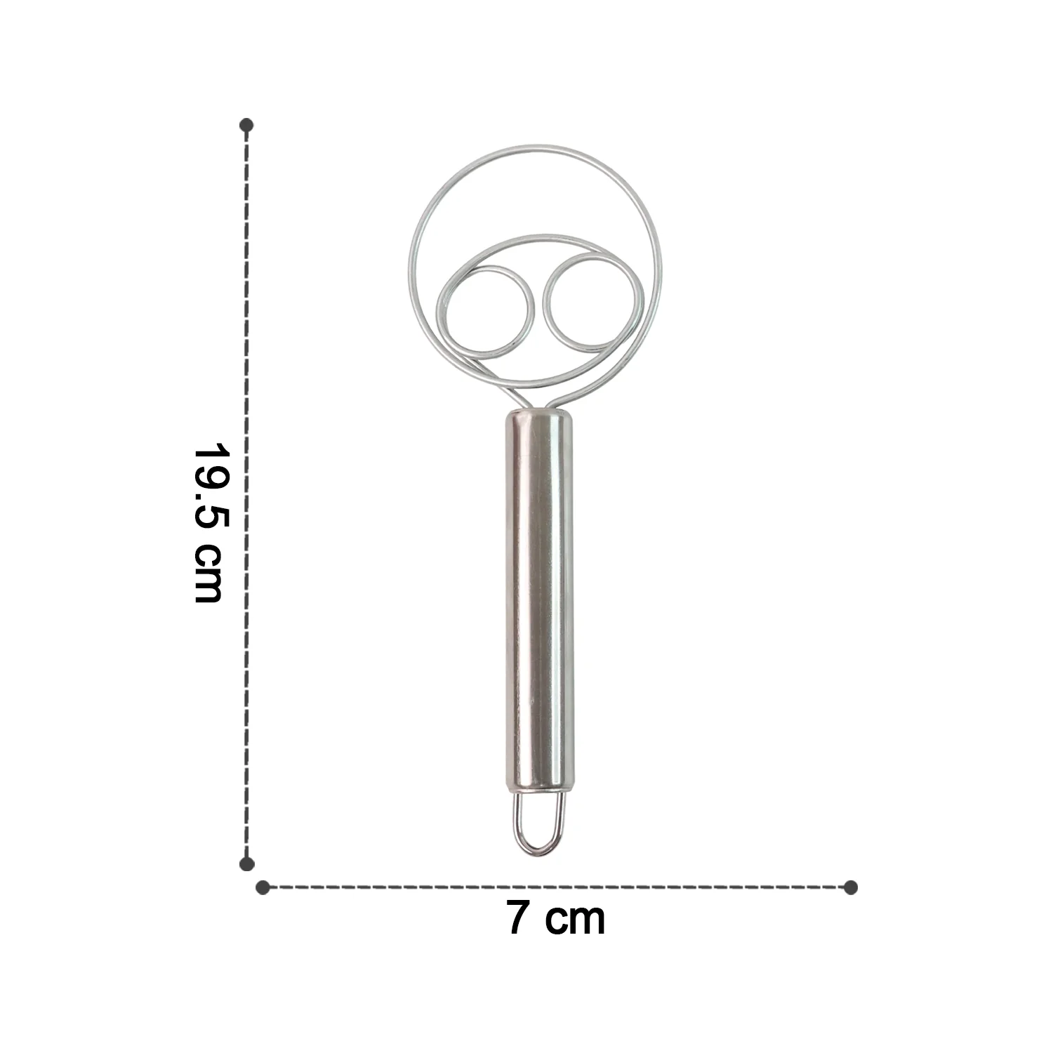 2-Piece Stainless Steel Spiral Hand Whisk - (2 Pc / Set) - Image 4