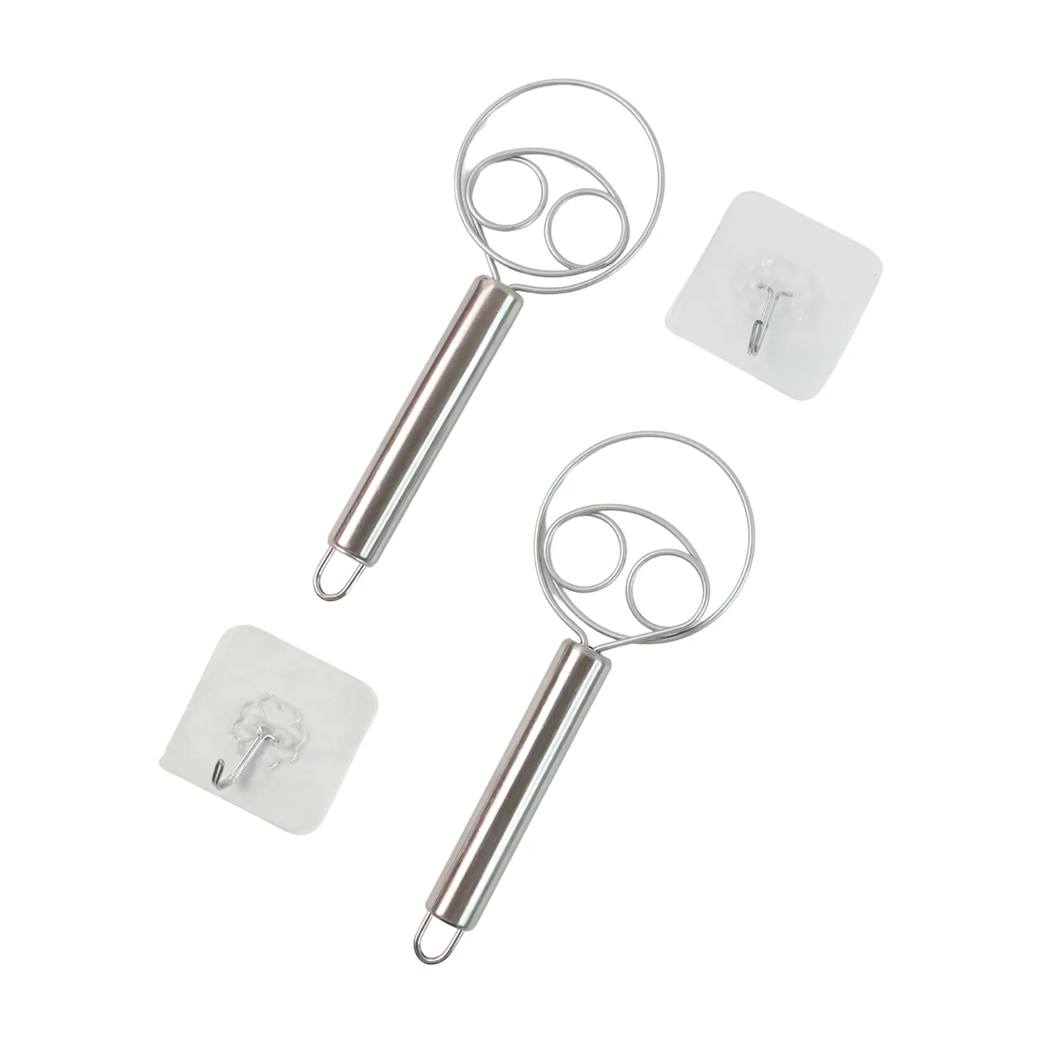 2-Piece Stainless Steel Spiral Hand Whisk - (2 Pc / Set) - Image 5