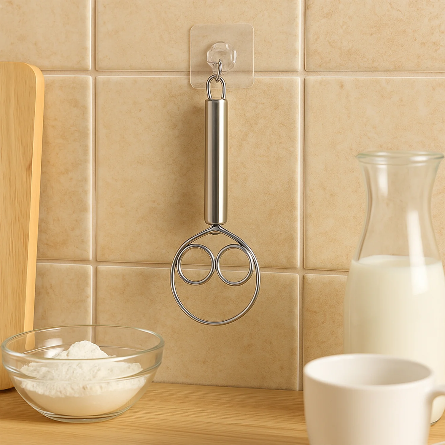 2-Piece Stainless Steel Spiral Hand Whisk - (2 Pc / Set) - Image 6