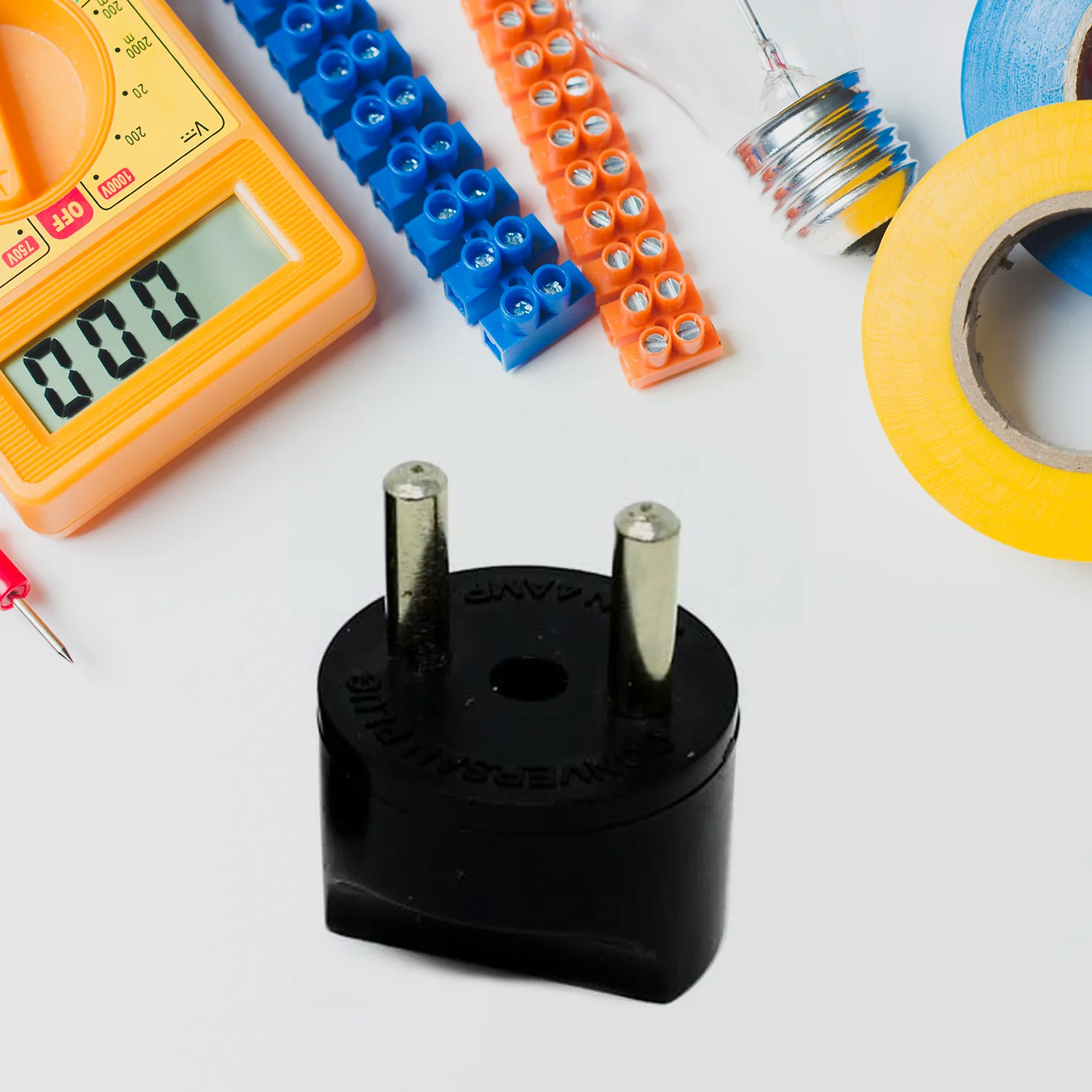 2 Pin 4 Amp Plug Converter, Plug Adapter With Color Box (1 Pc ) - Image 4