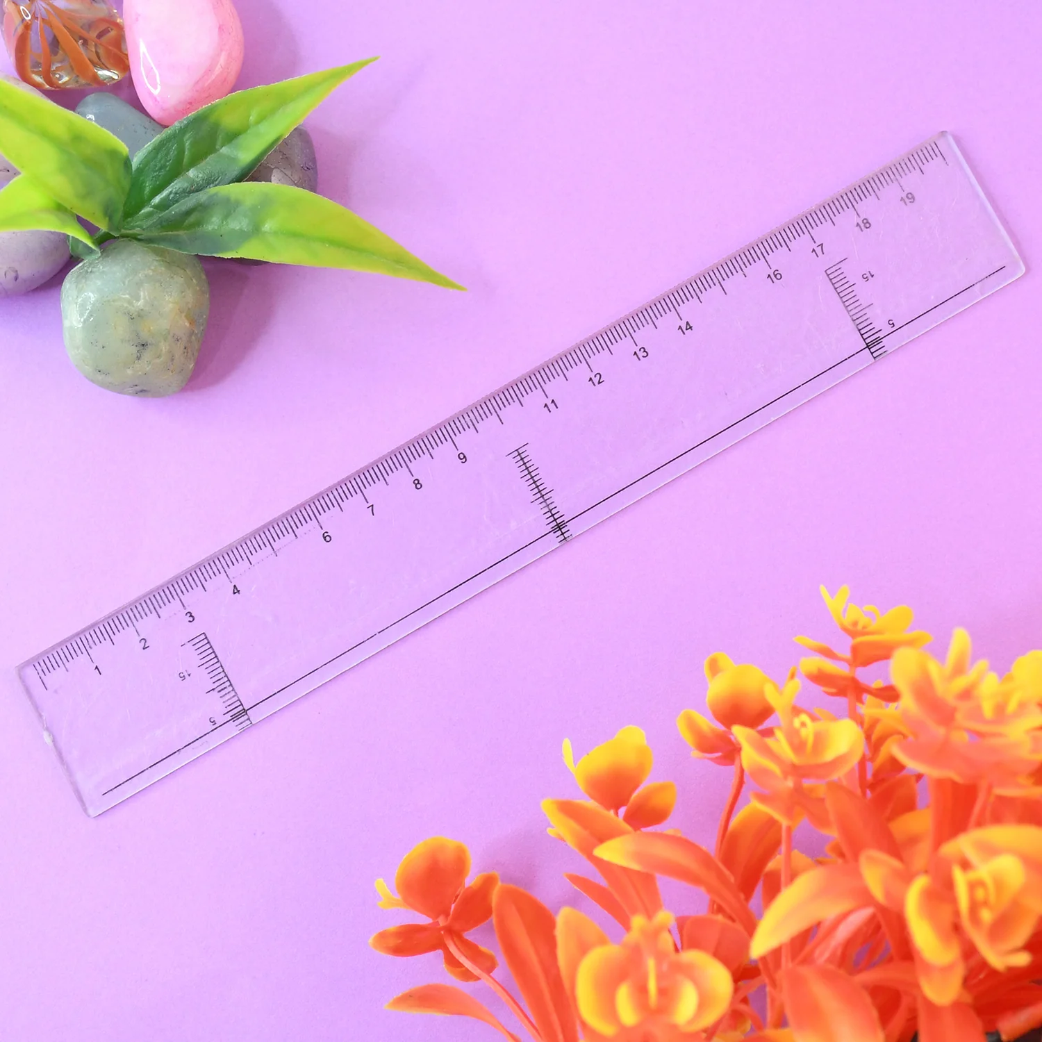 20 cm Transparent Plastic Ruler (1 Pc) - Image 4