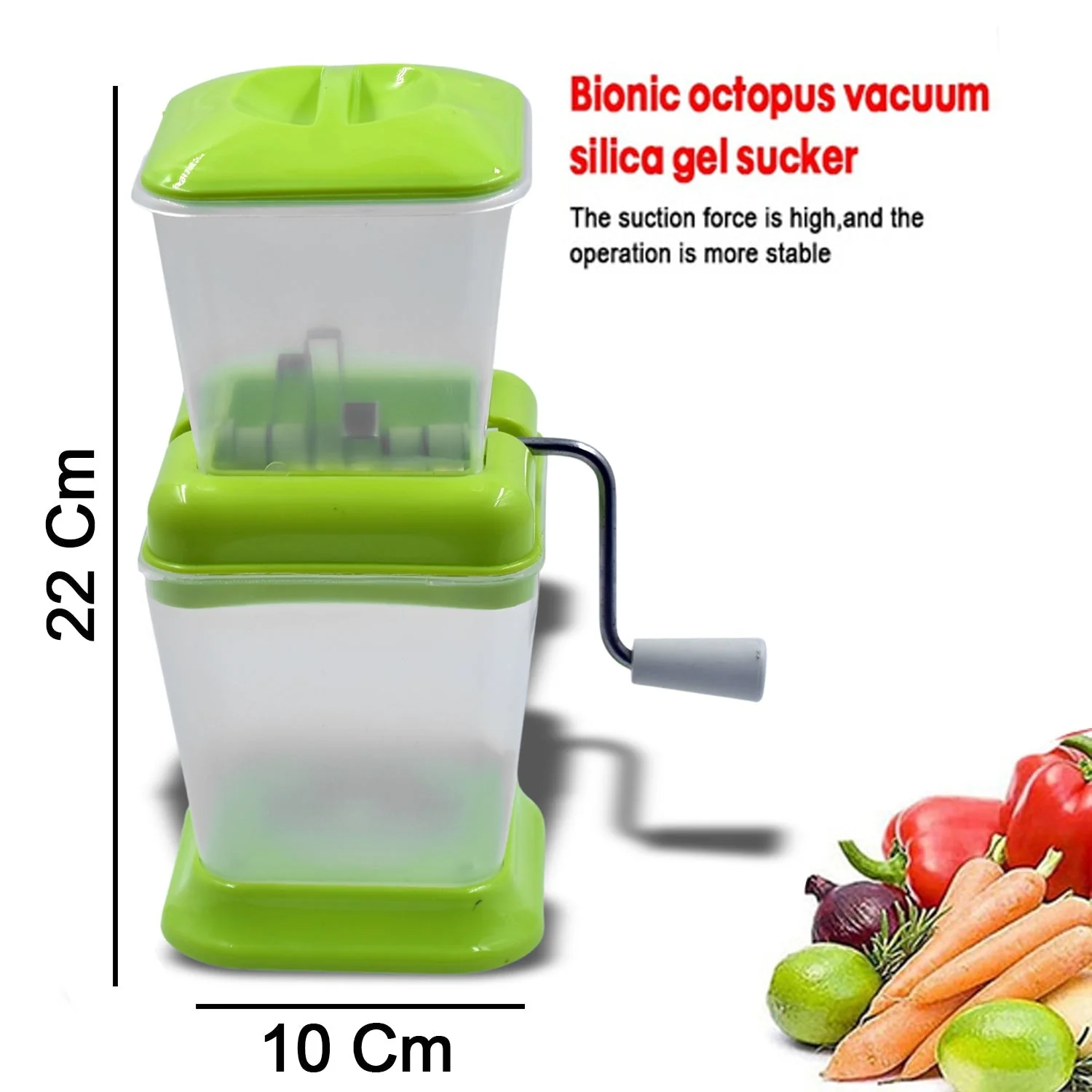 Small Onion Chopper & Vegetable Chopper Quick Cutter with Rotating Blade - Image 5