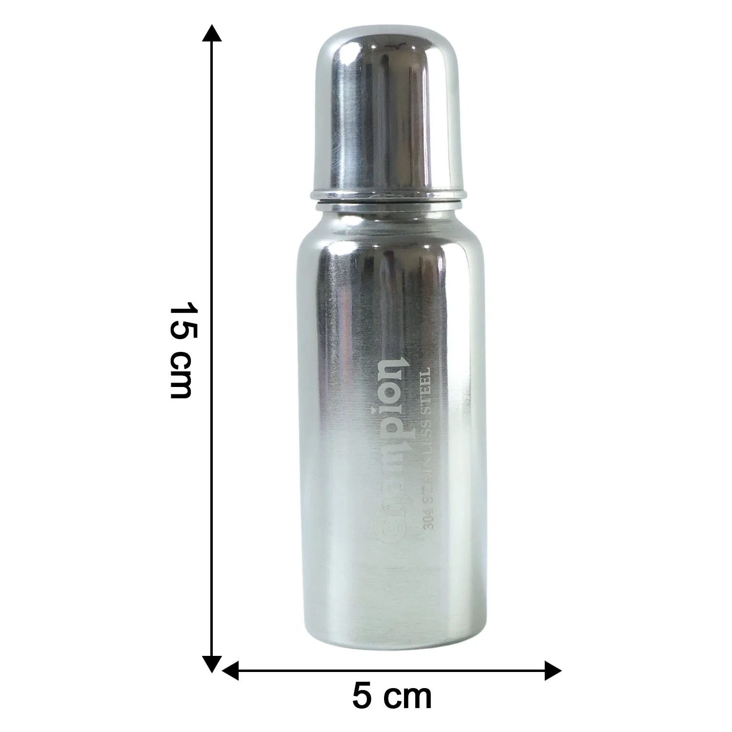 Stainless Steel Baby Feeding Bottle 200ML - Image 6