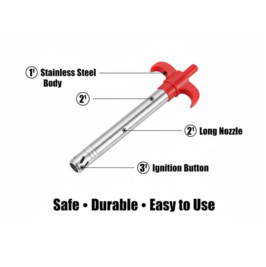 Stainless Steel Gas Lighter - Image 3