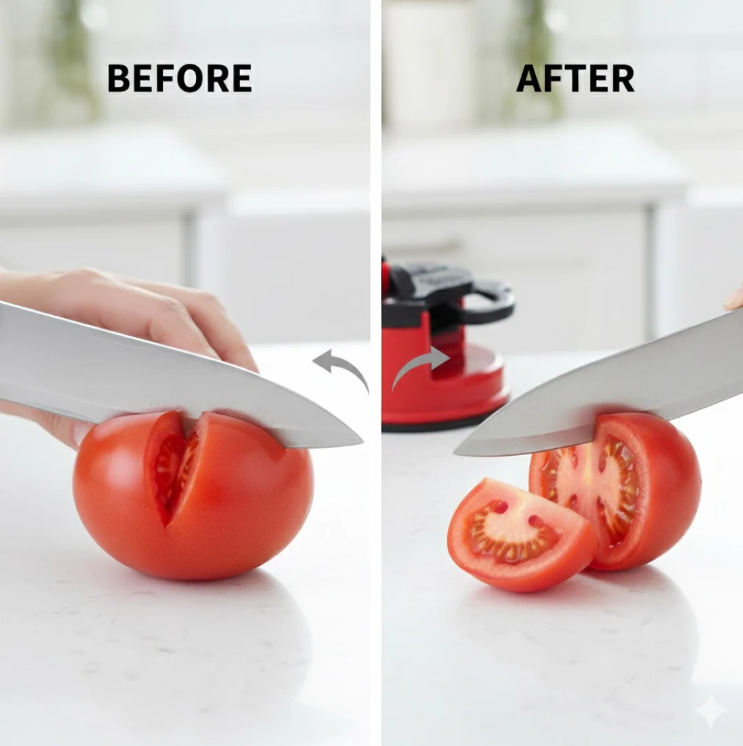 Manual Mini Knife Sharpener  for Steel and Ceramic Knives - Image 3