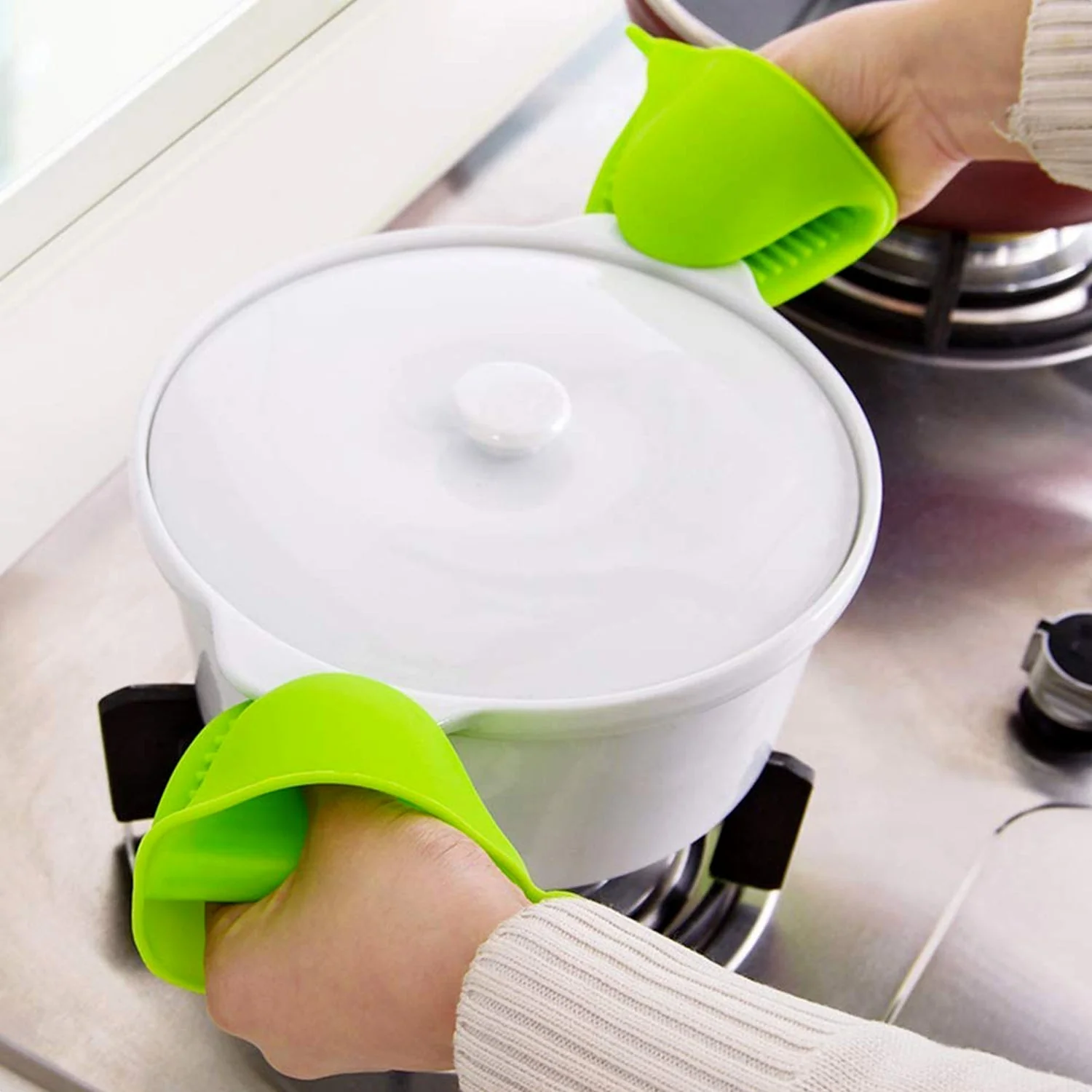 Silicone Heat Resistant Cooking Potholder for Kitchen Cooking & Baking - Image 6