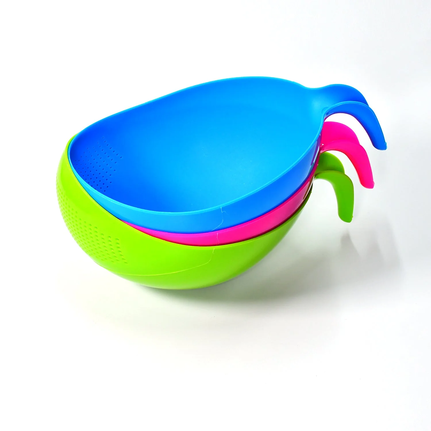 Plastic Rice Bowl / Food Strainer Thick Drain Basket (set of 3pcs) - Image 4