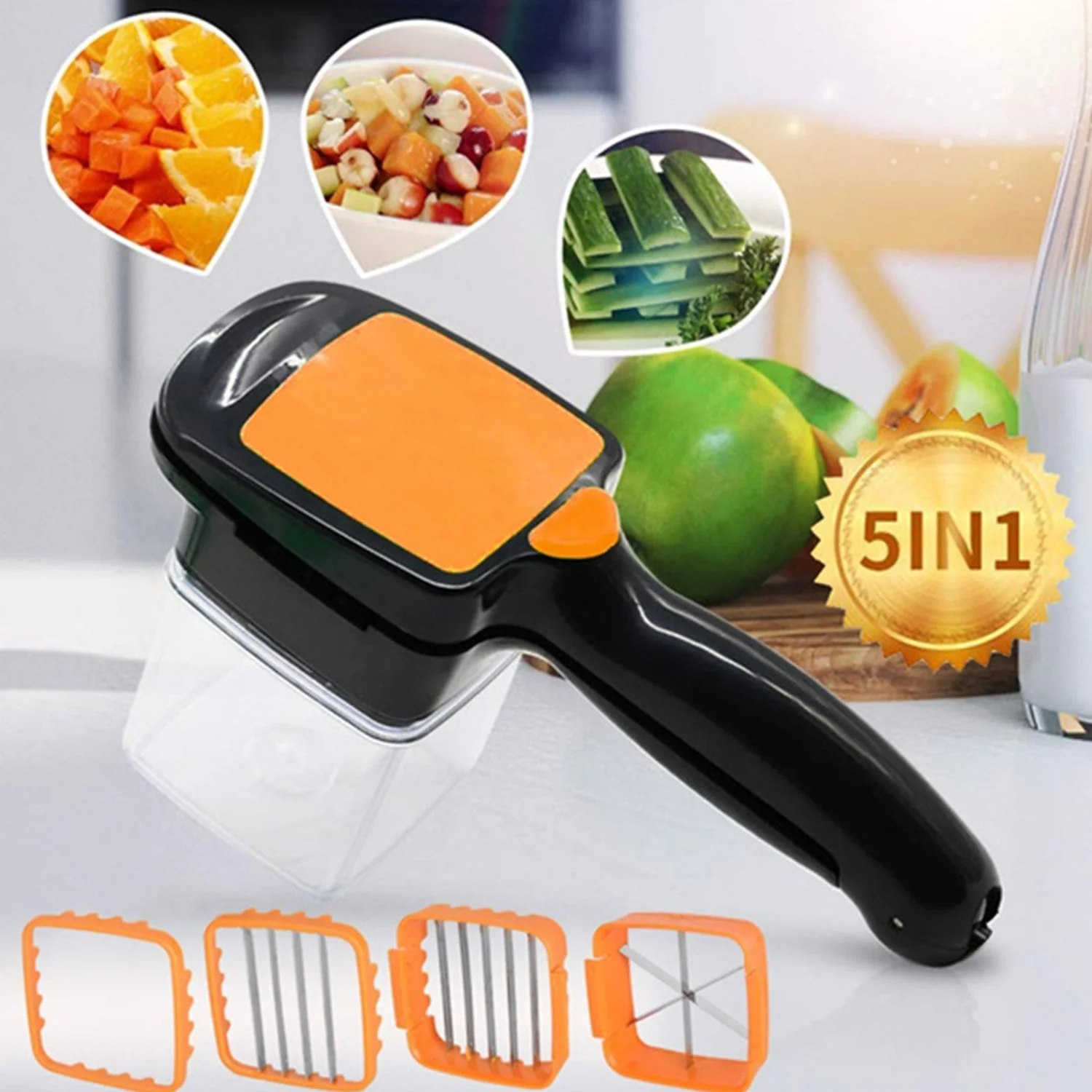 5 In 1 Nicer Dicer used for cutting - Image 3