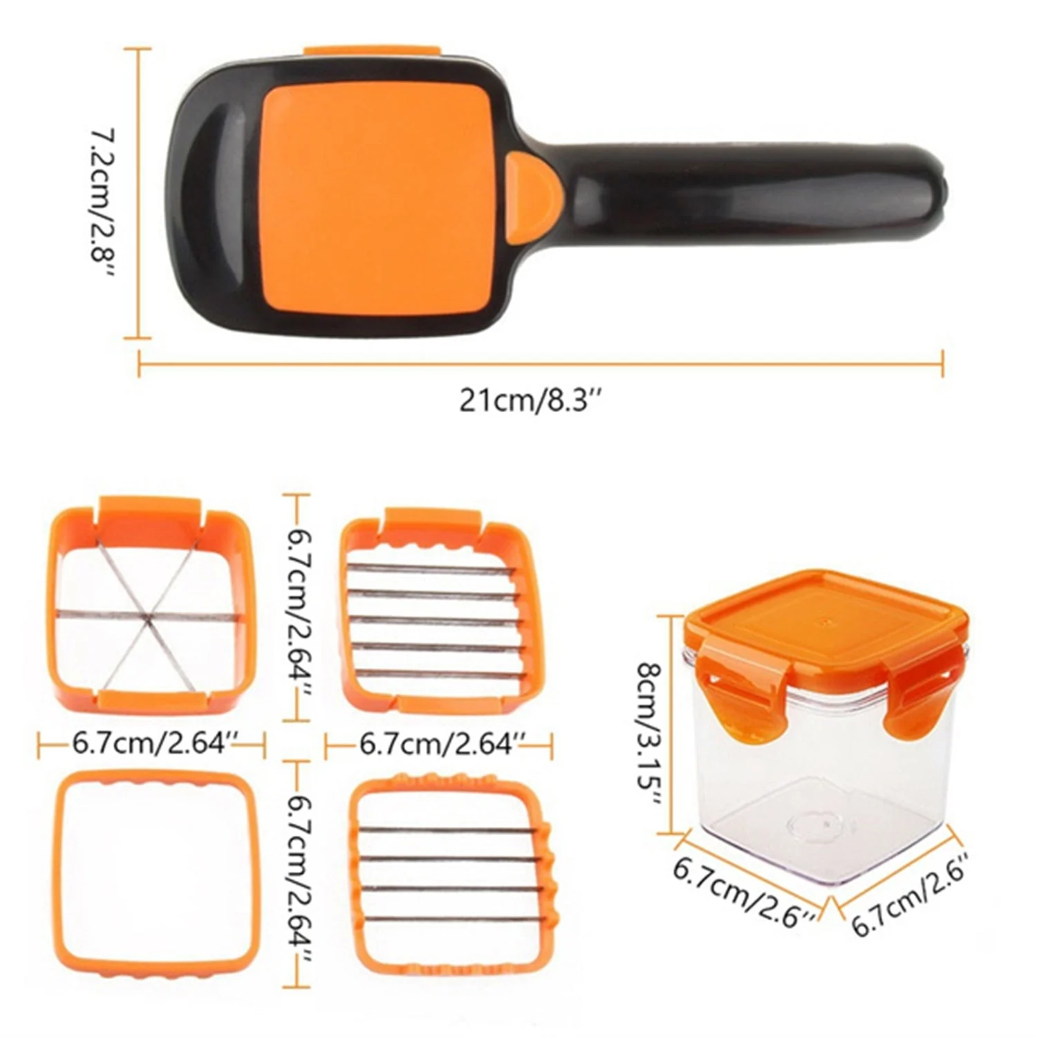 5 In 1 Nicer Dicer used for cutting - Image 5